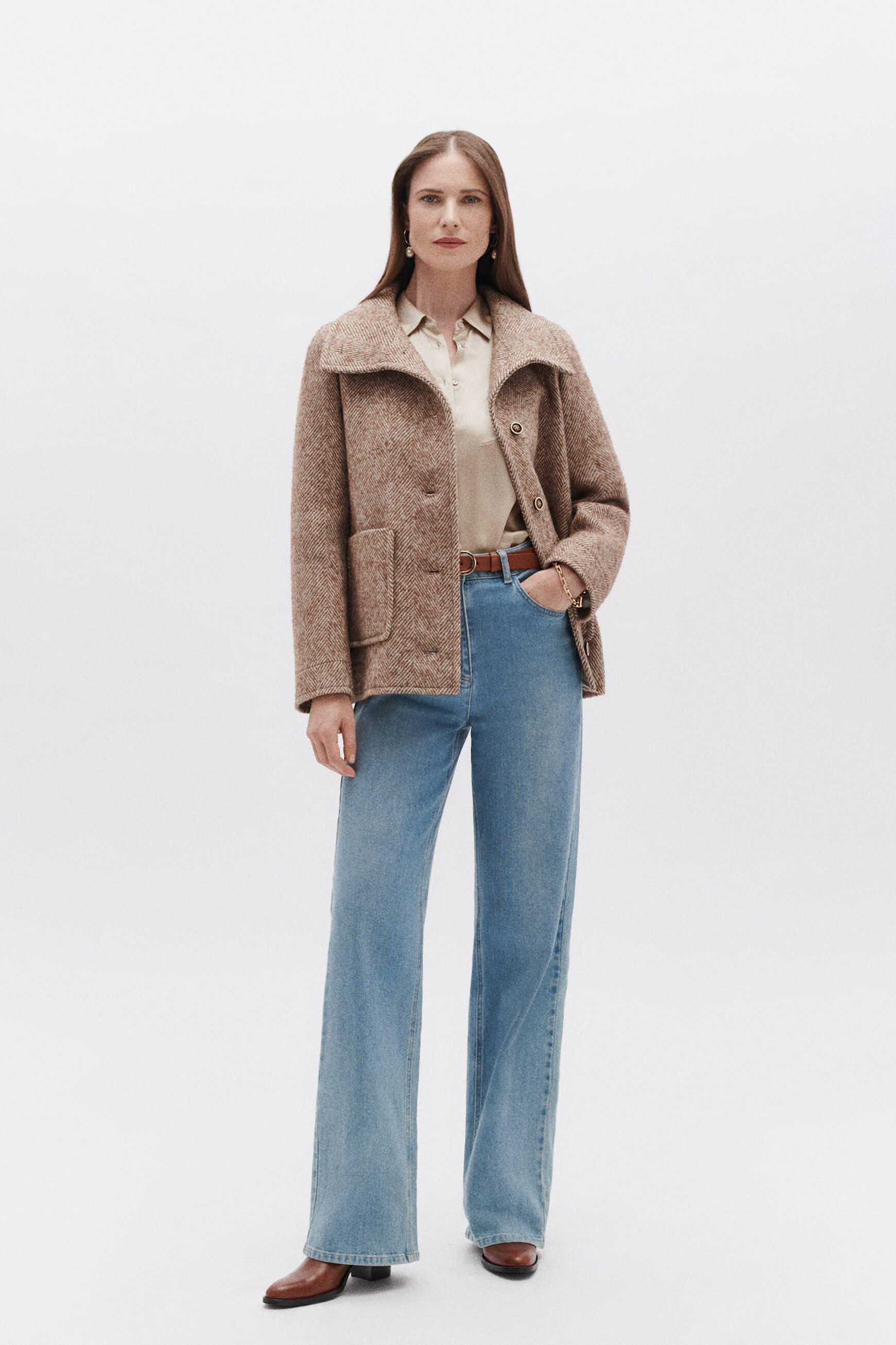 manteau goa marron cognac femme Manteau goa marron cognac femme