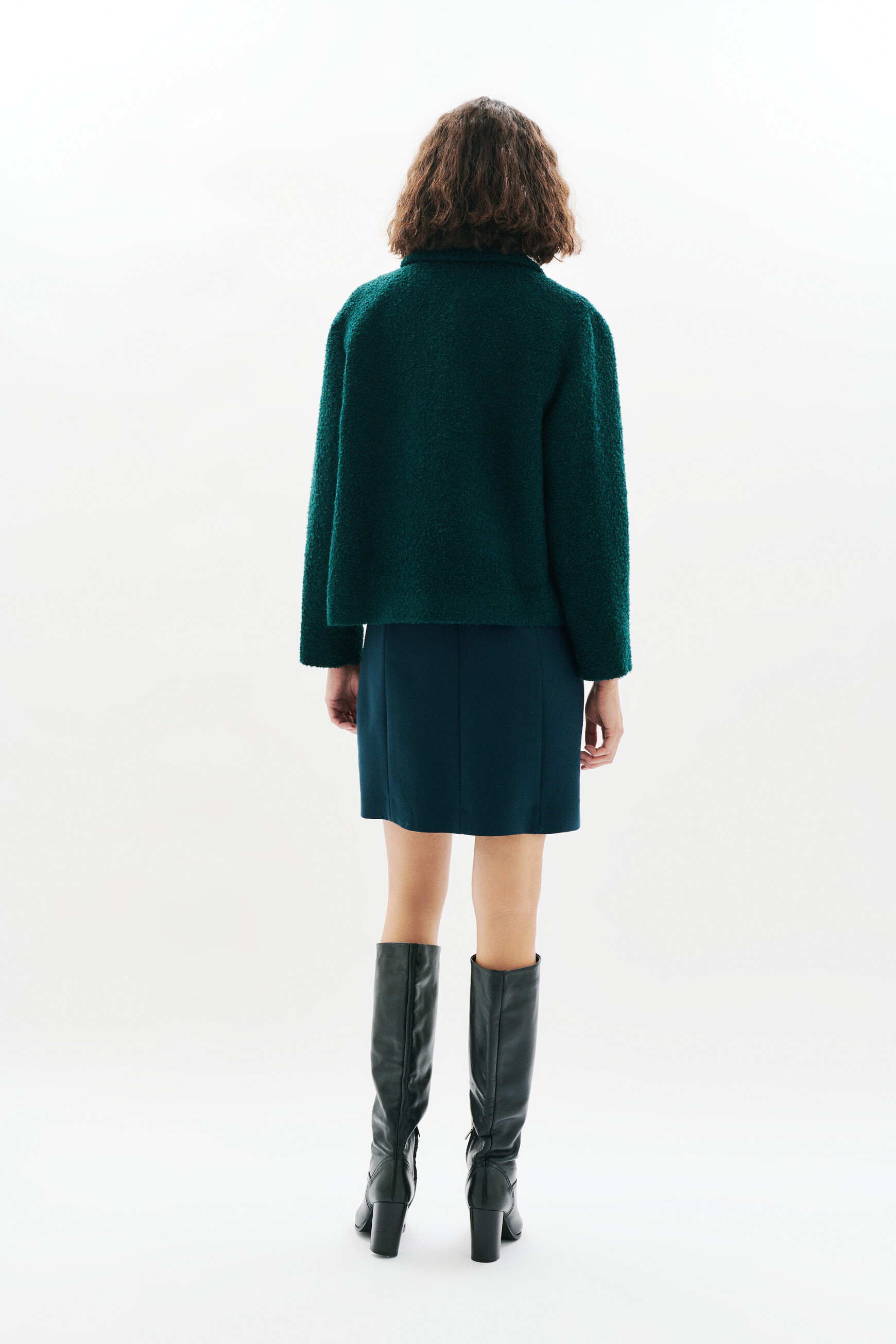 Manteau Gvanderu bleu canard femme