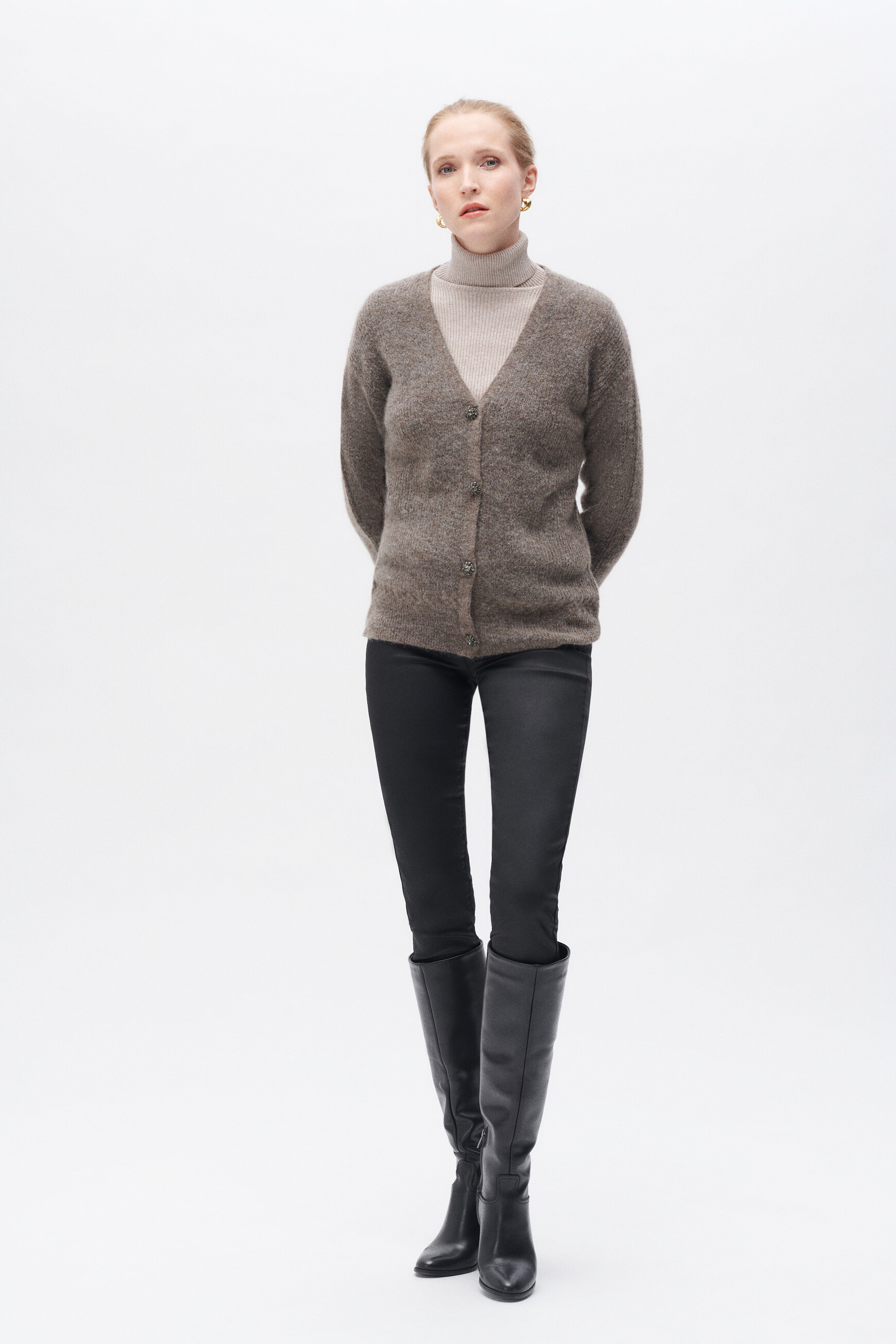 Gilet meredith taupe femme