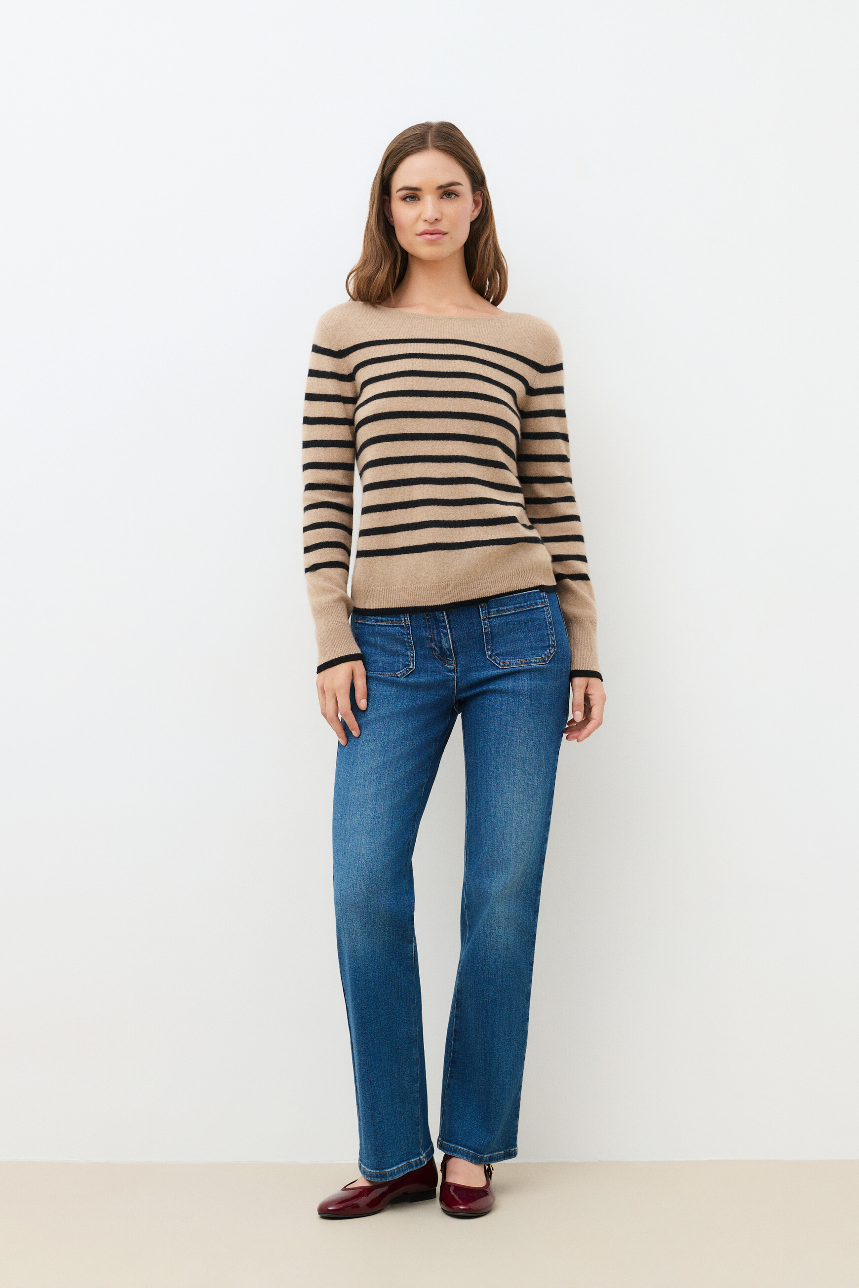 Mzoely 100% cashmere sweater sand woman