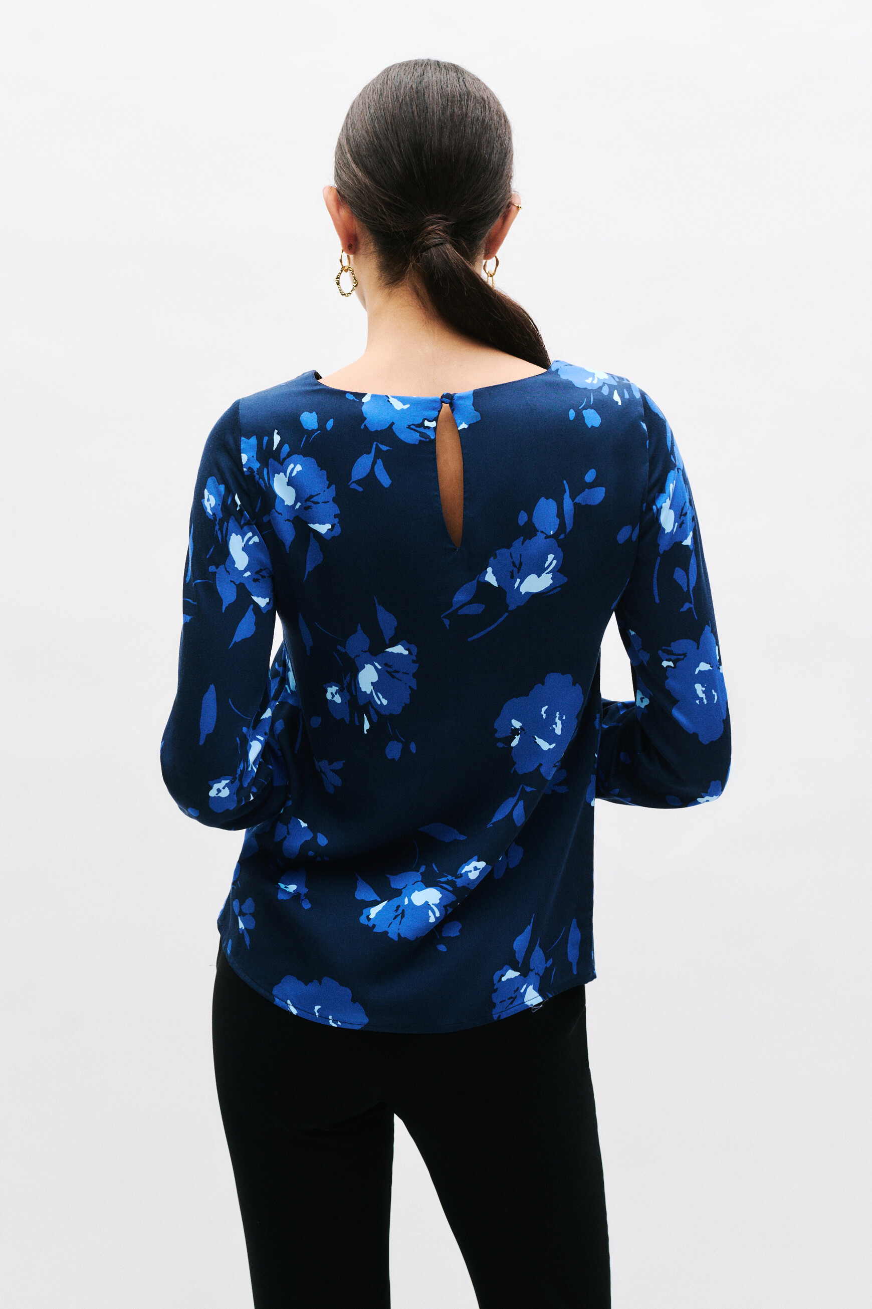 bluse lena marineblau damen Bluse Lena marineblau damen