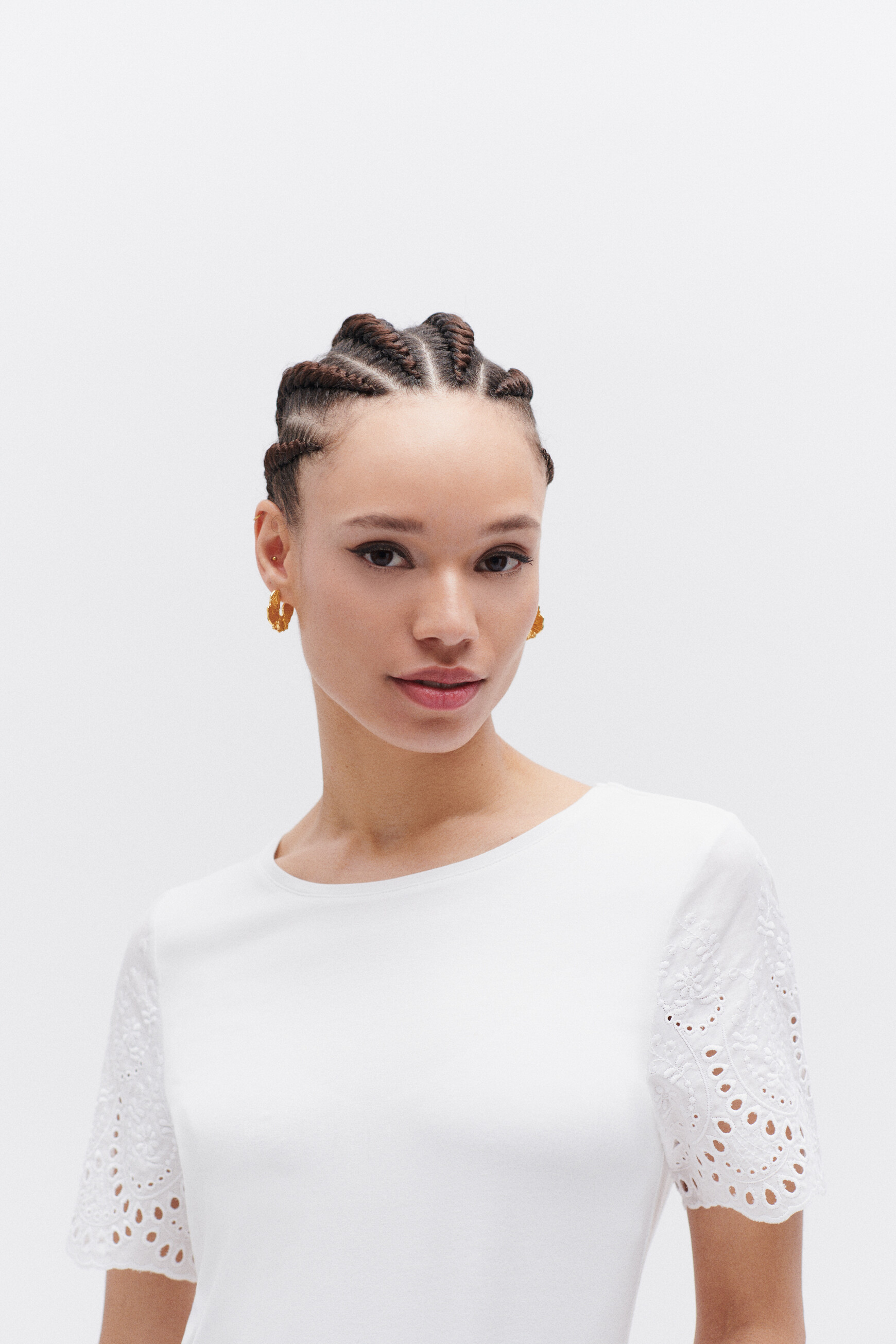 tshirt rosa blanc femme