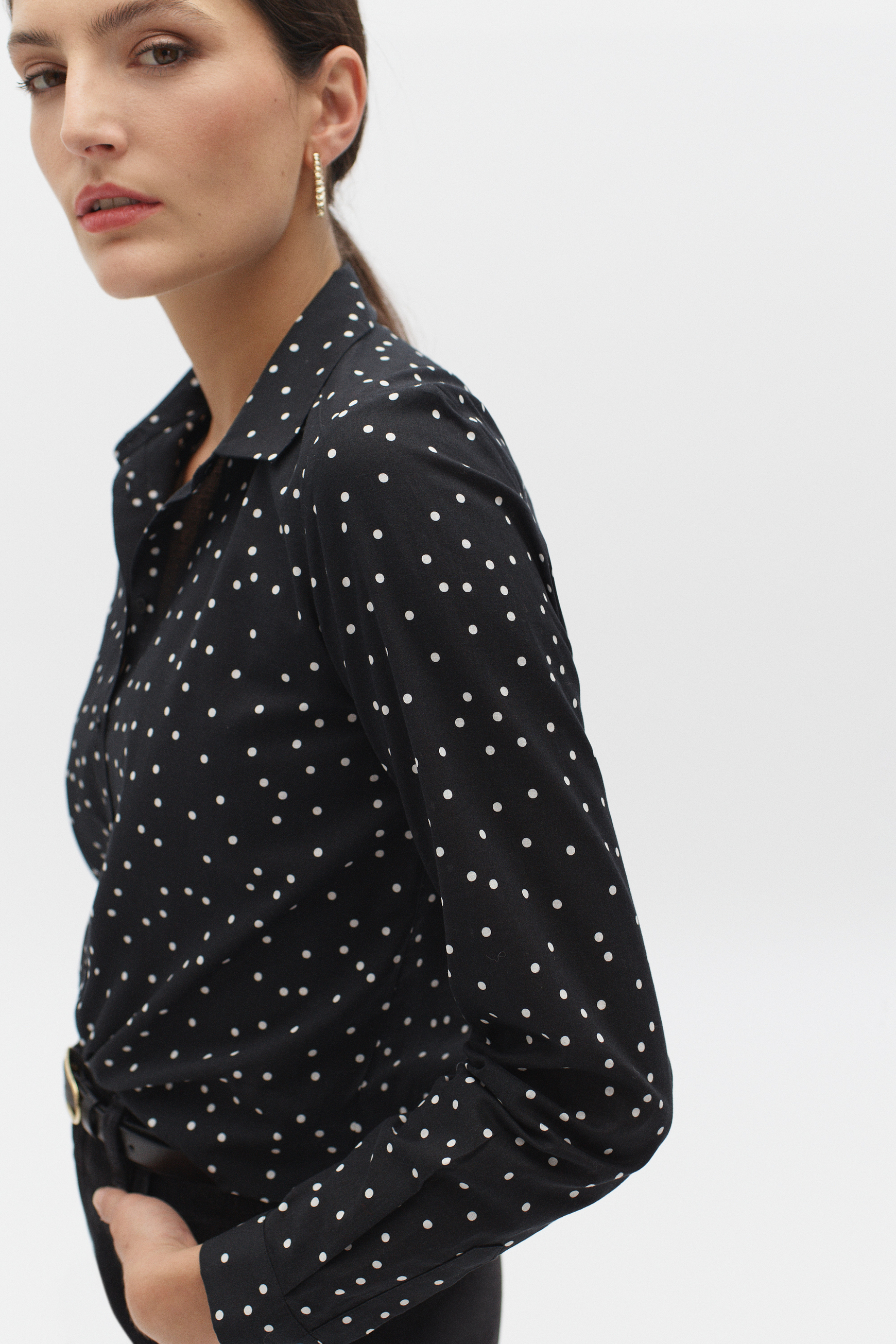 chemisier jessica pois noir femme chemisier jessica pois noir femme