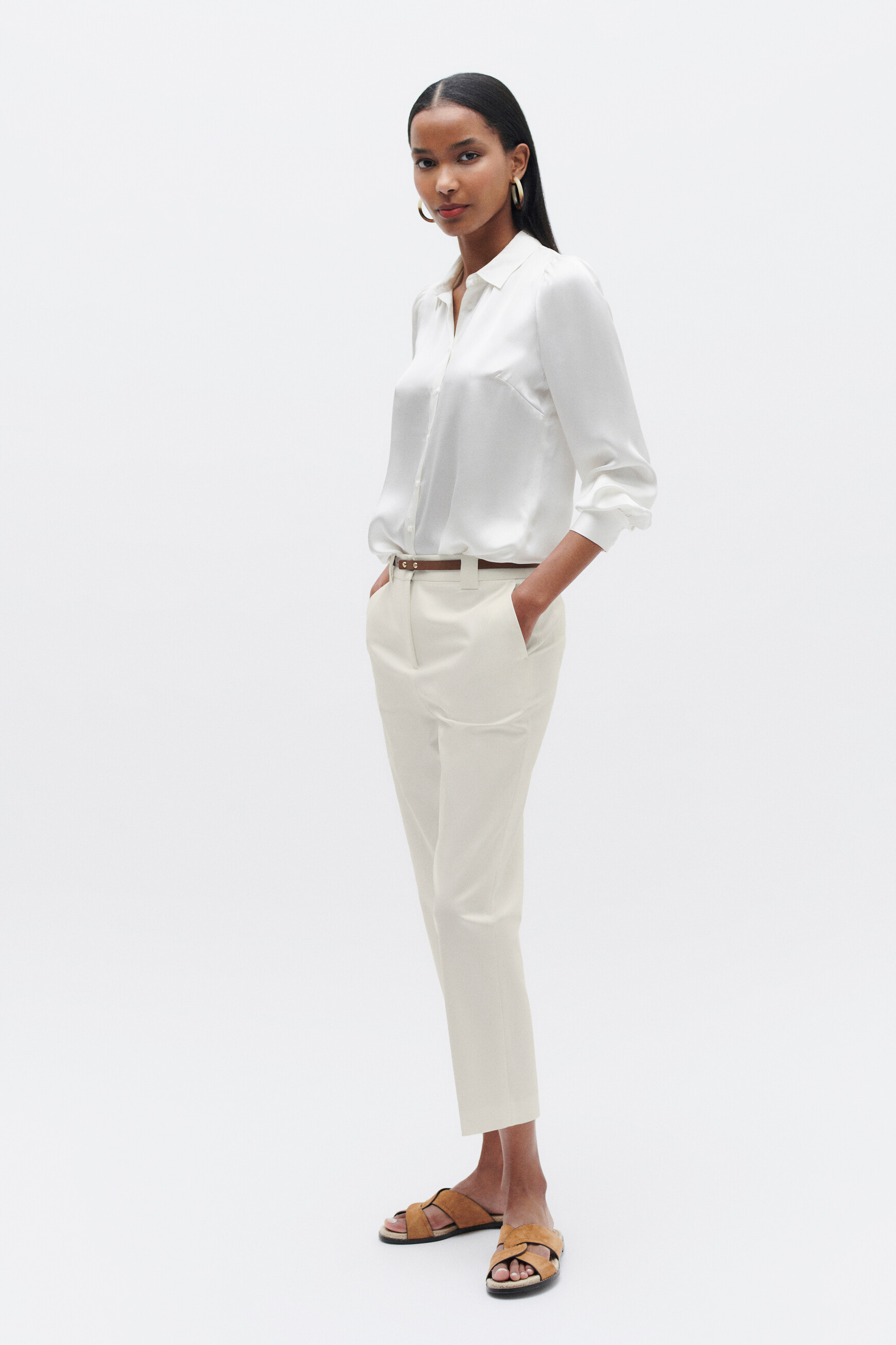 pantalon bobby ivoire femme pantalon bobby ivoire femme
