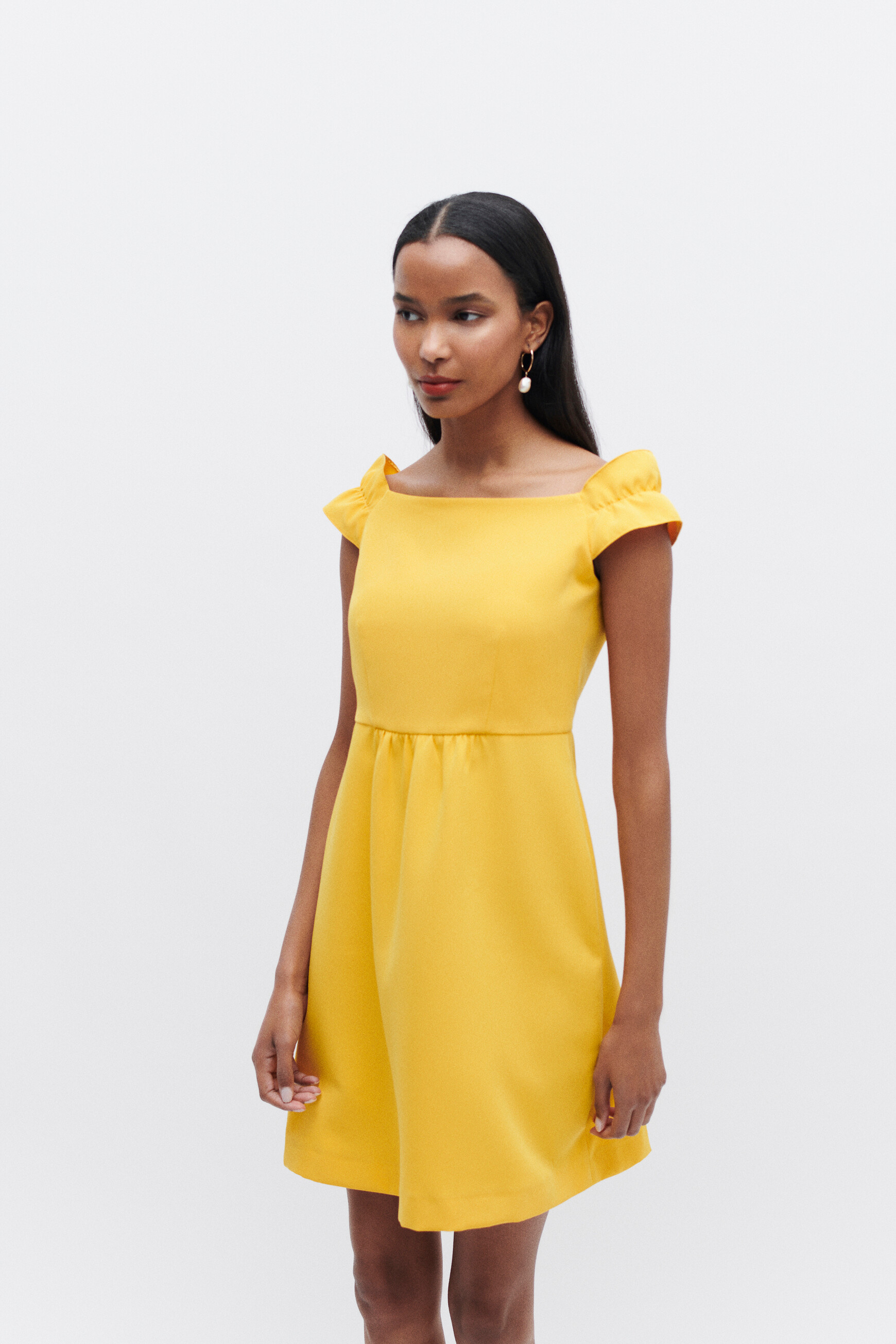 robe margaux jaune or femme Robe margaux jaune or femme