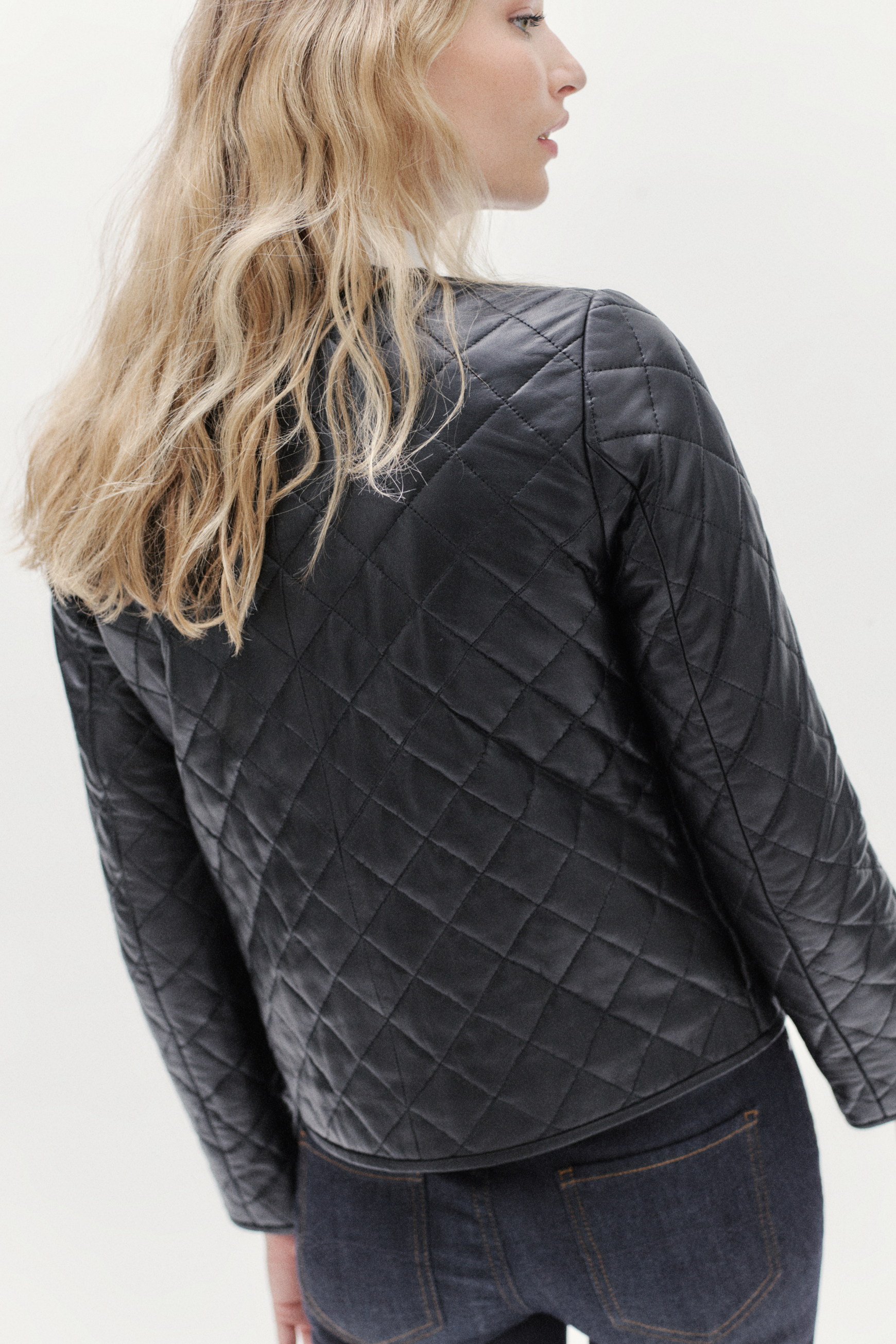 blazer chora 100 cuir noir femme blazer chora 100% cuir noir femme