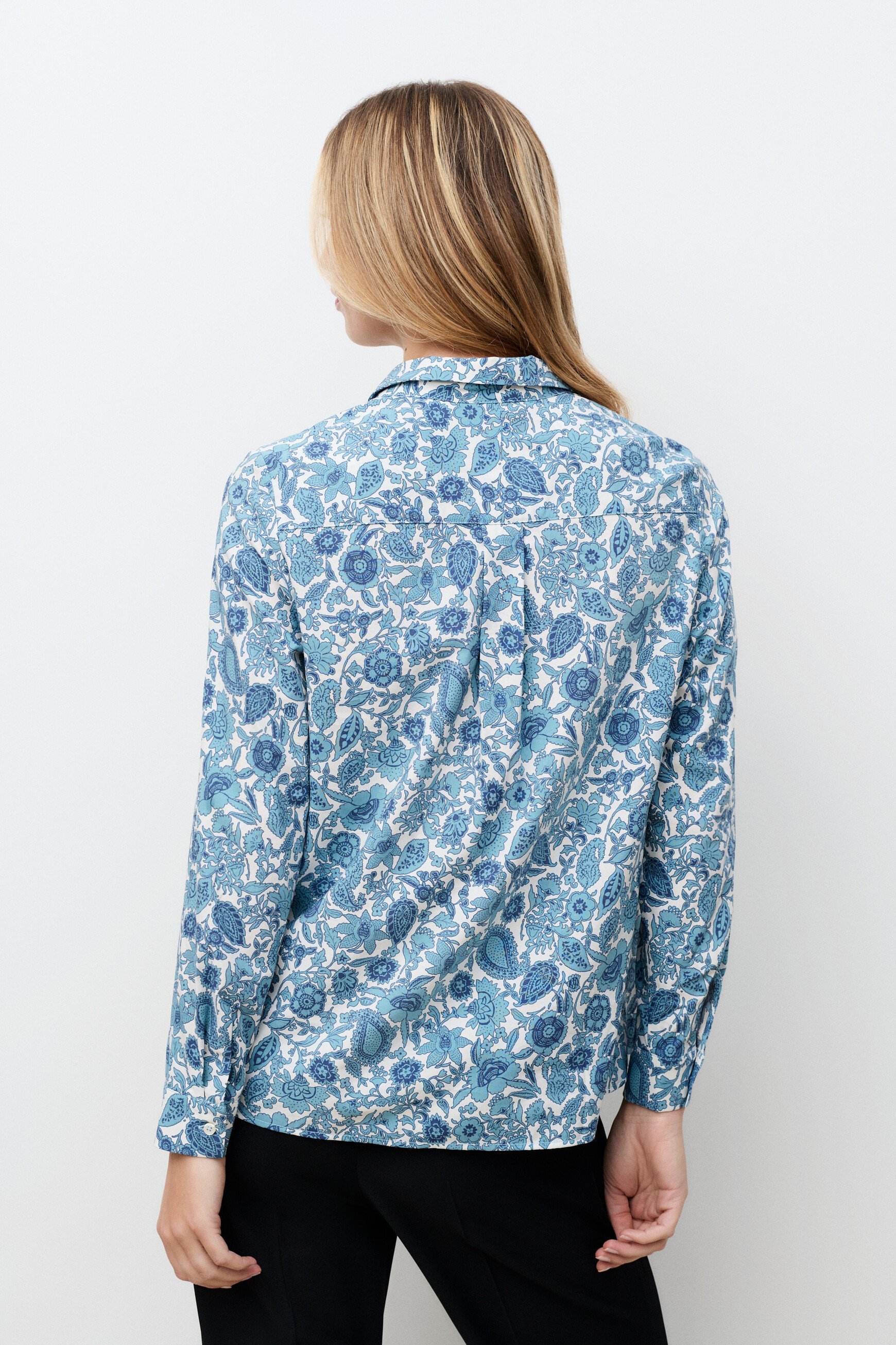 Chemise Clovely bleu gris femme