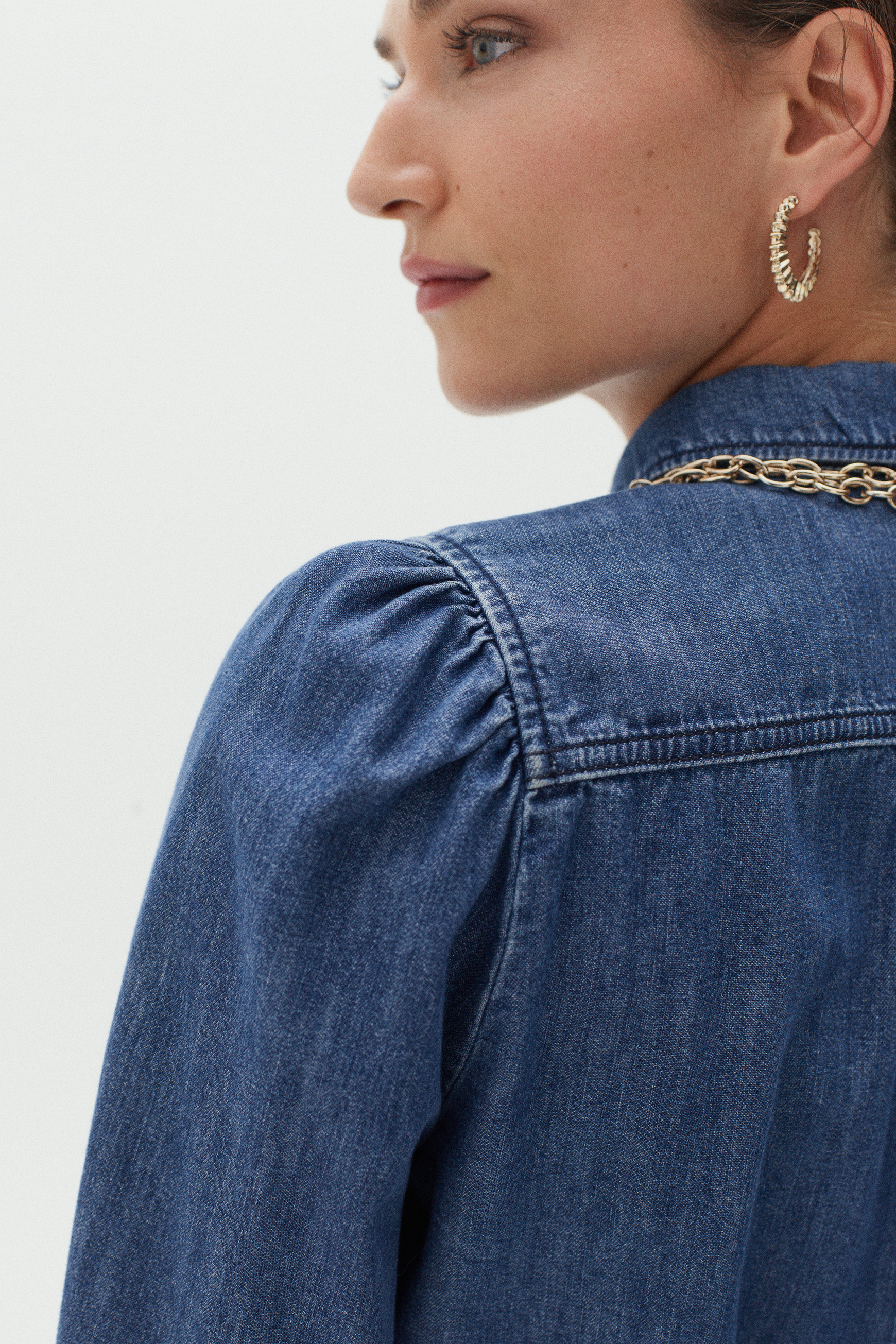 chemisier norra denim stone femme chemisier norra denim stone femme