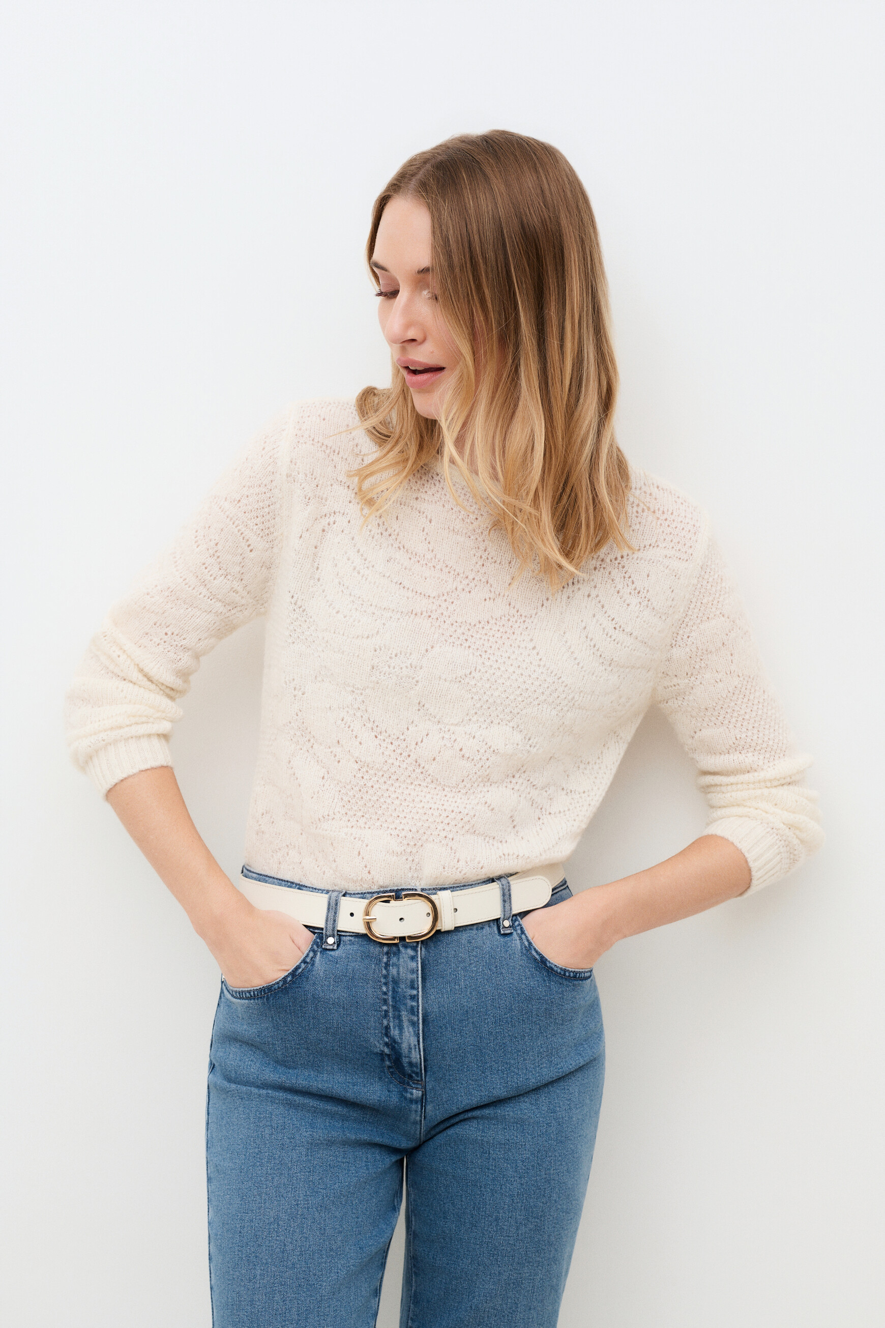 Mvannina sweater ecru woman