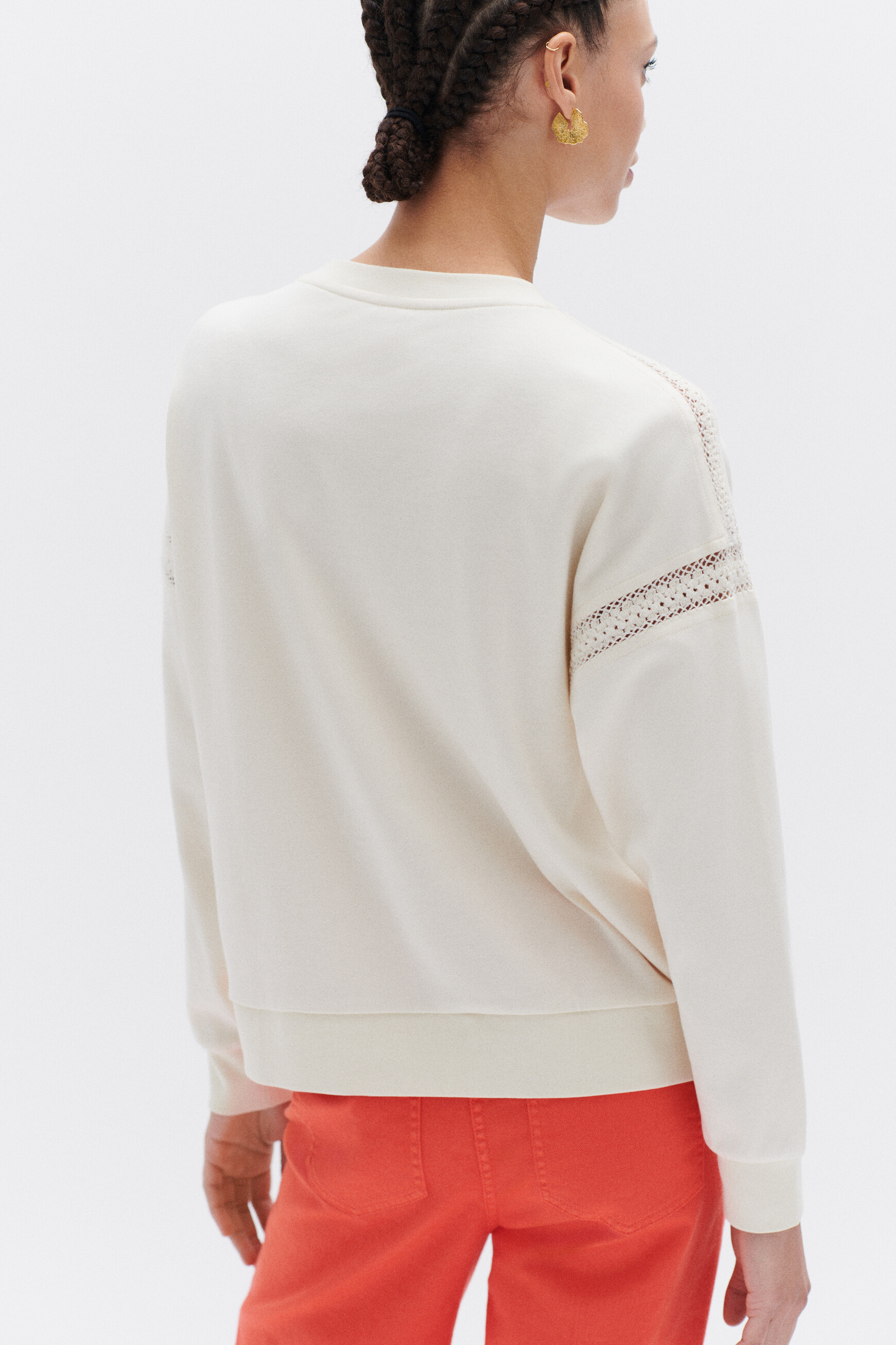 sweat-shirt daniela ecru femme