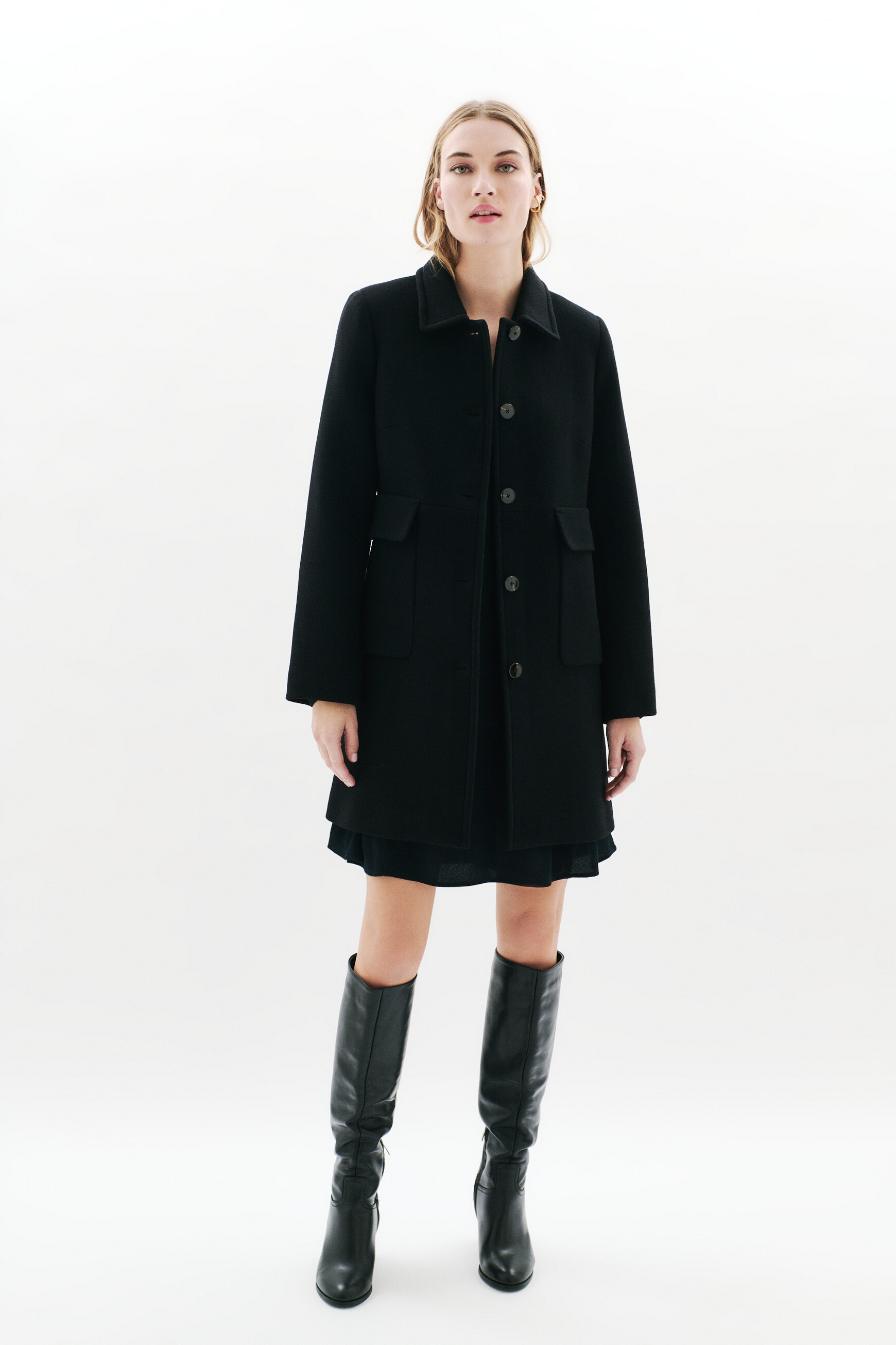 manteau geraldine noir femme Manteau Geraldine noir femme