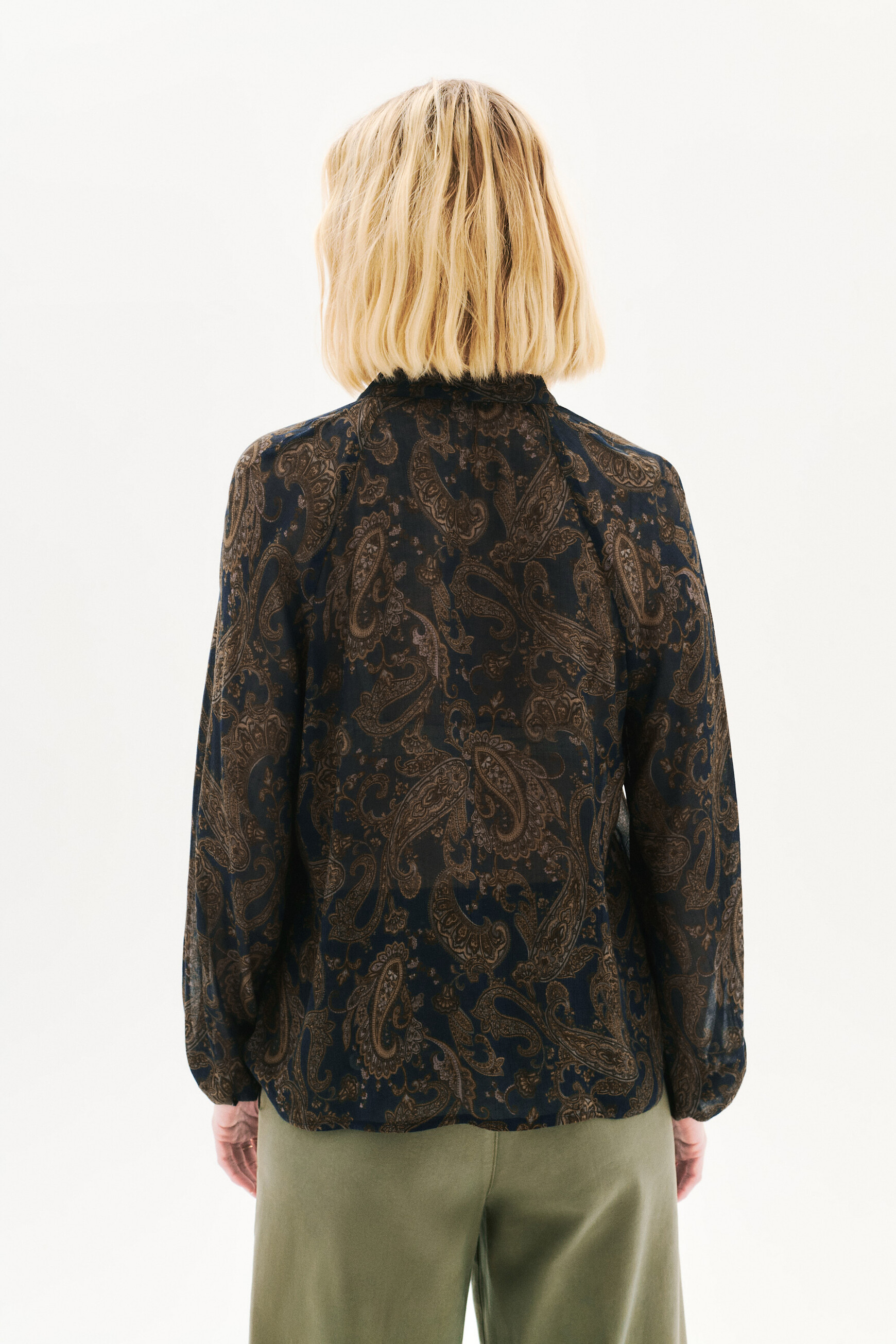 Csylvia blouse navy blue woman