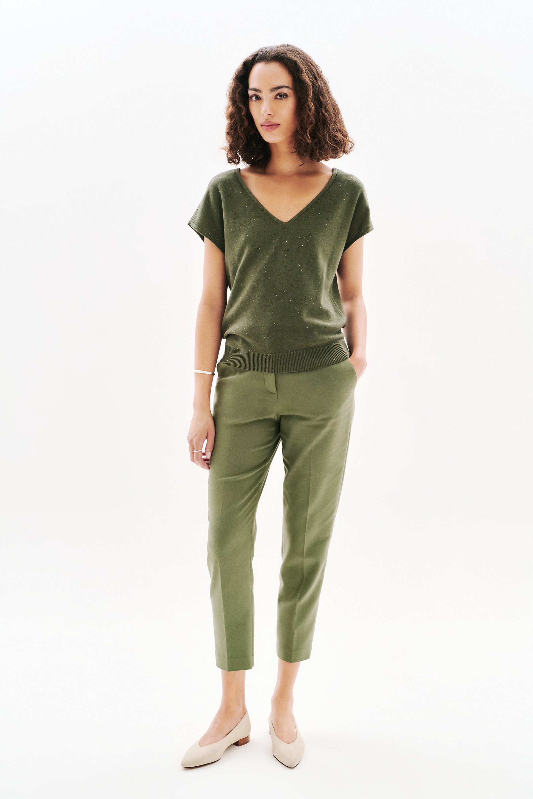 pull milania vert kaki femme Pull Milania vert kaki femme
