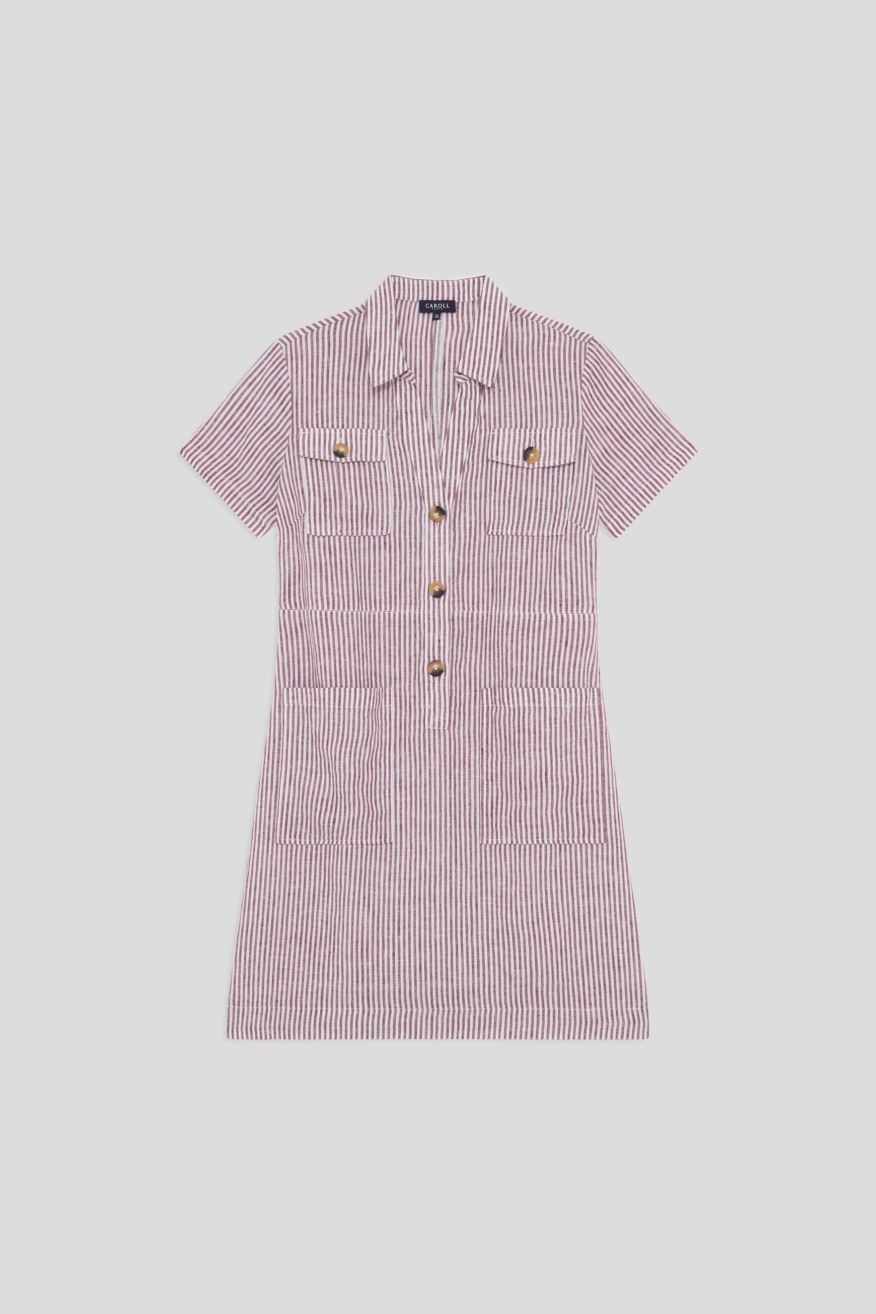 Dress laure1 burgundy woman