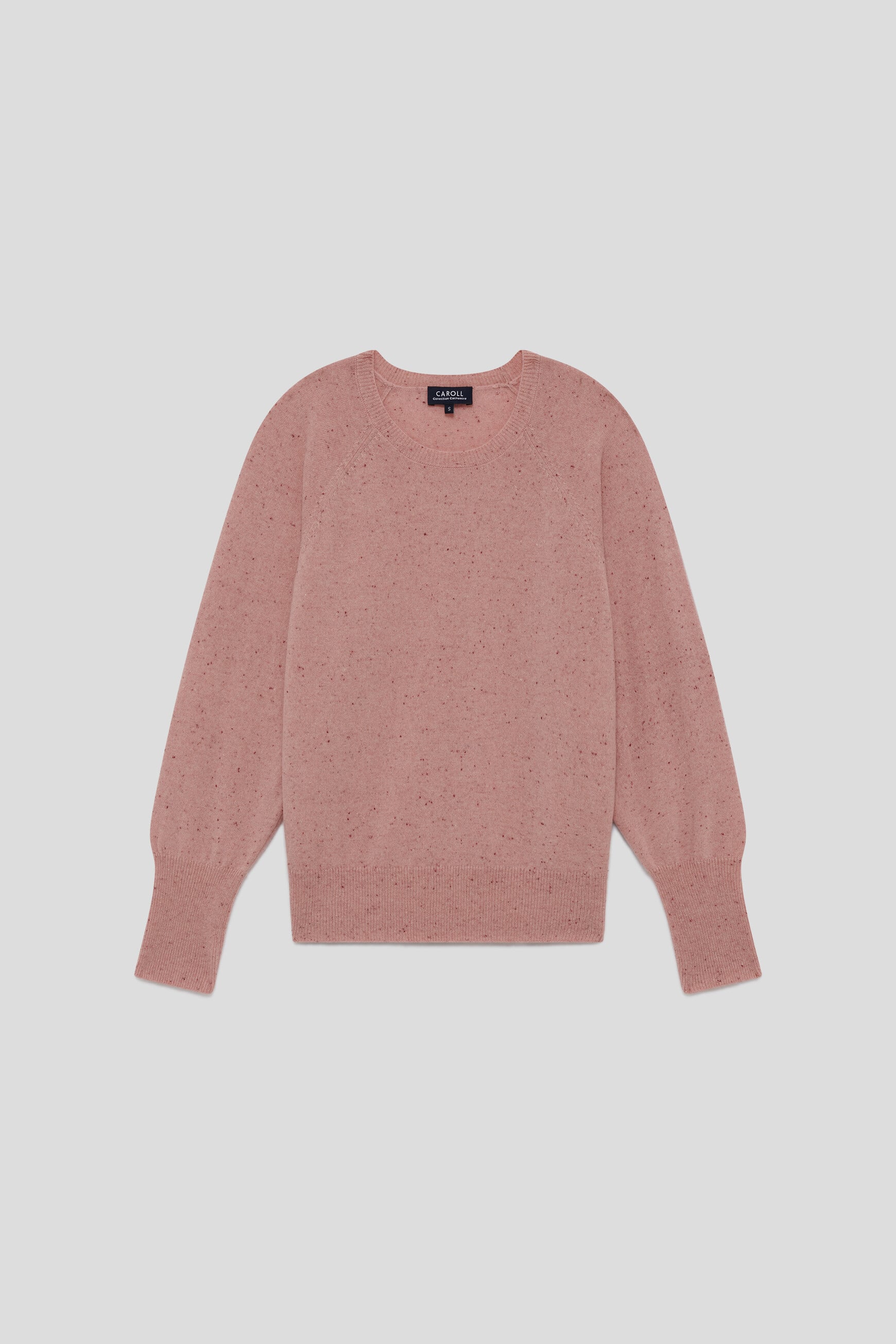 Mlottie sweater 100% cashmere powder pink woman
