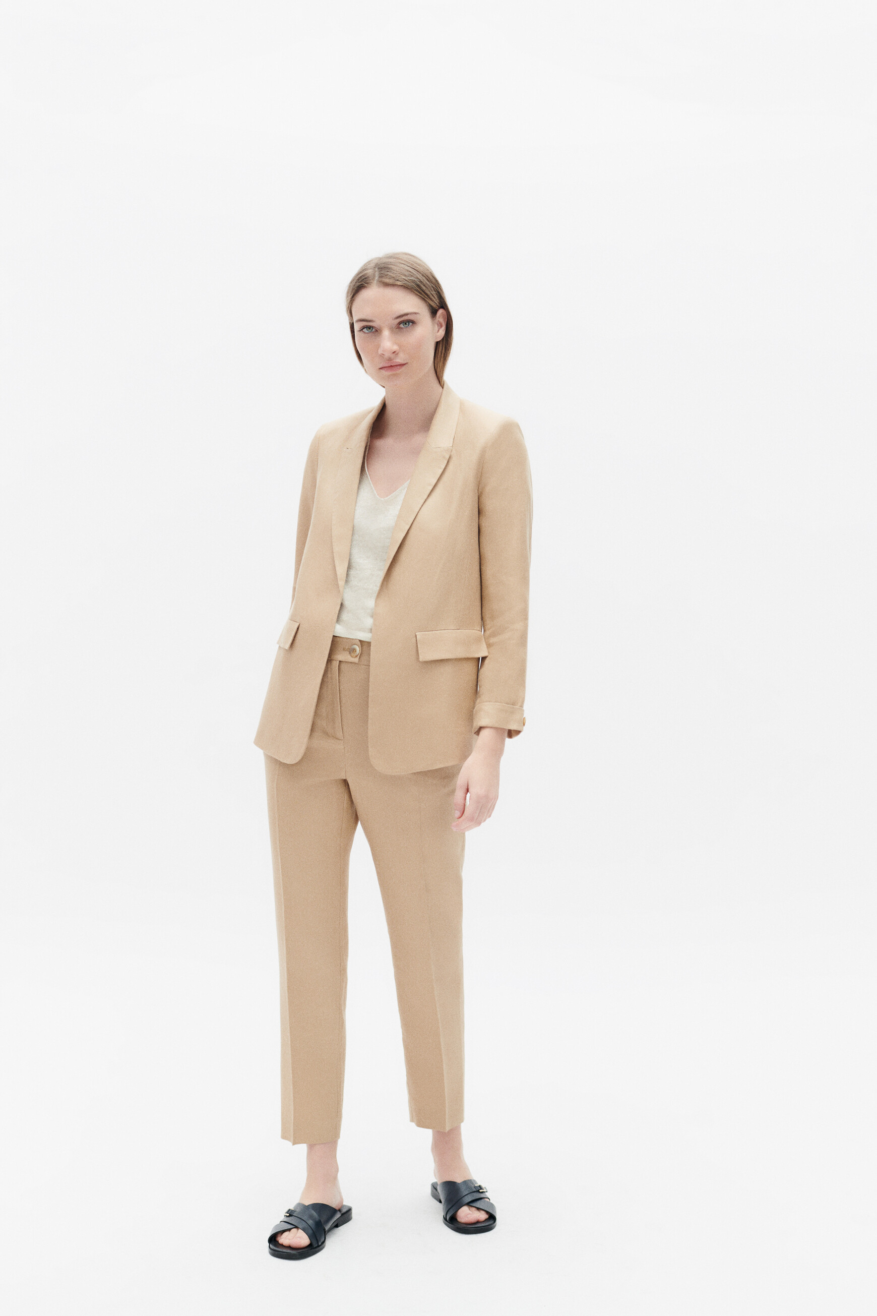 blazer randine beige femme Blazer randine beige femme
