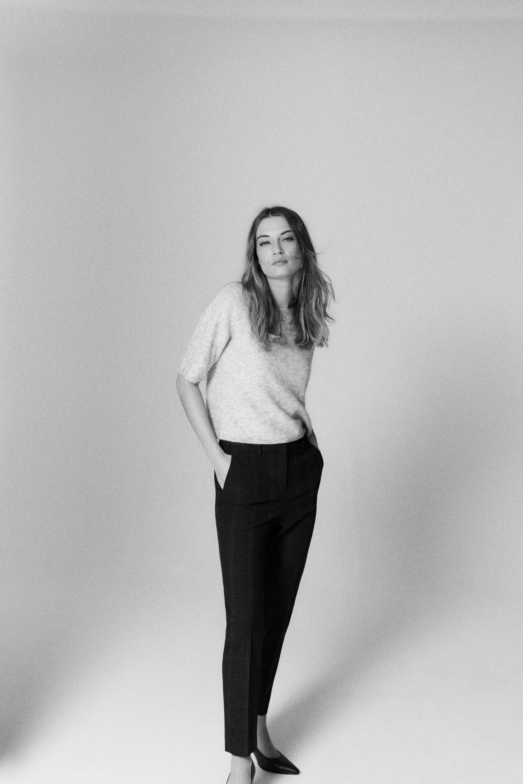Pantalon psidiko11 gris fonce femme