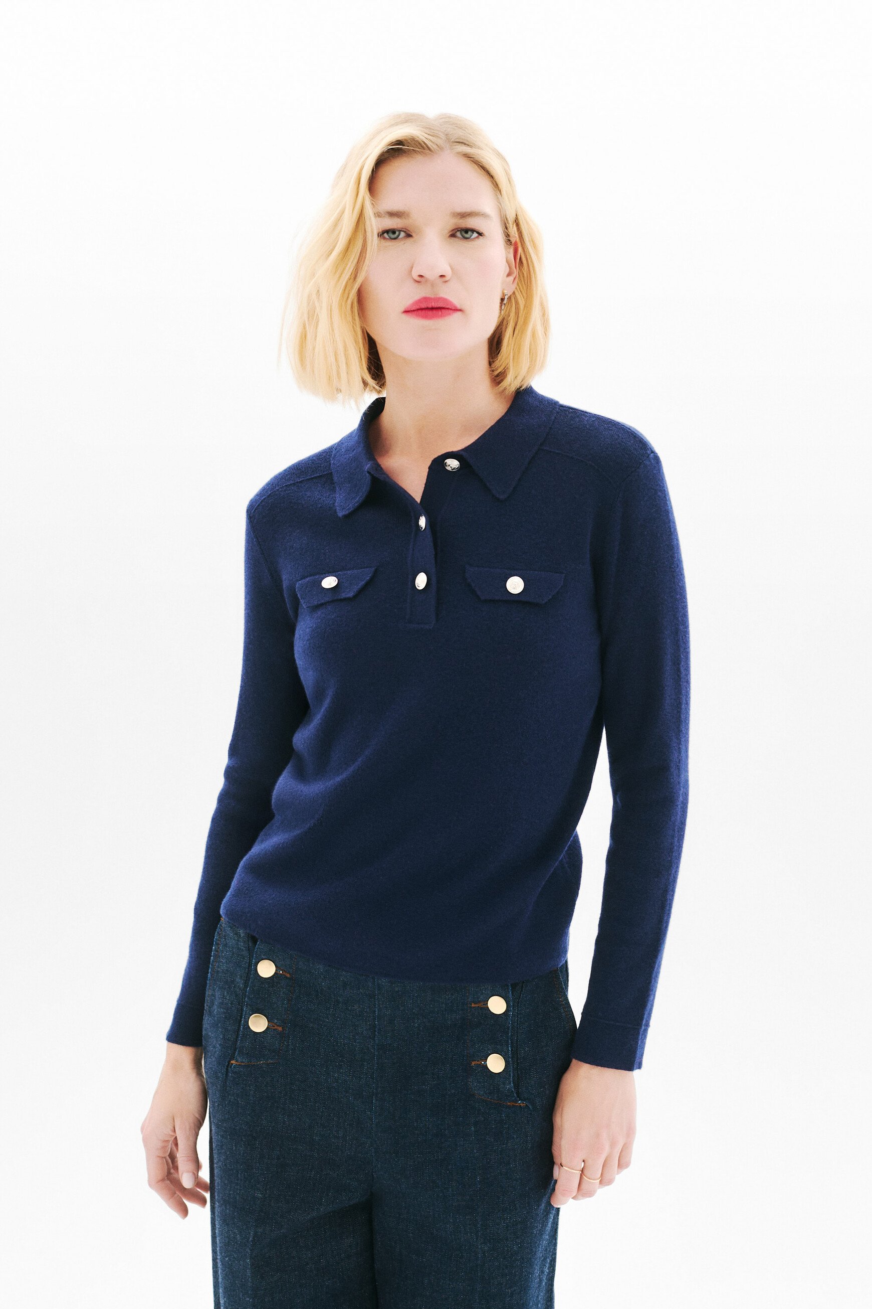 mario sweater navy blue woman Mario sweater navy blue woman