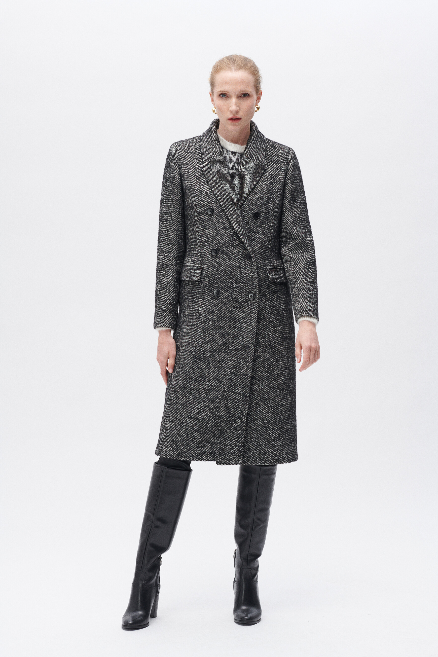 Ganix coat dark grey woman