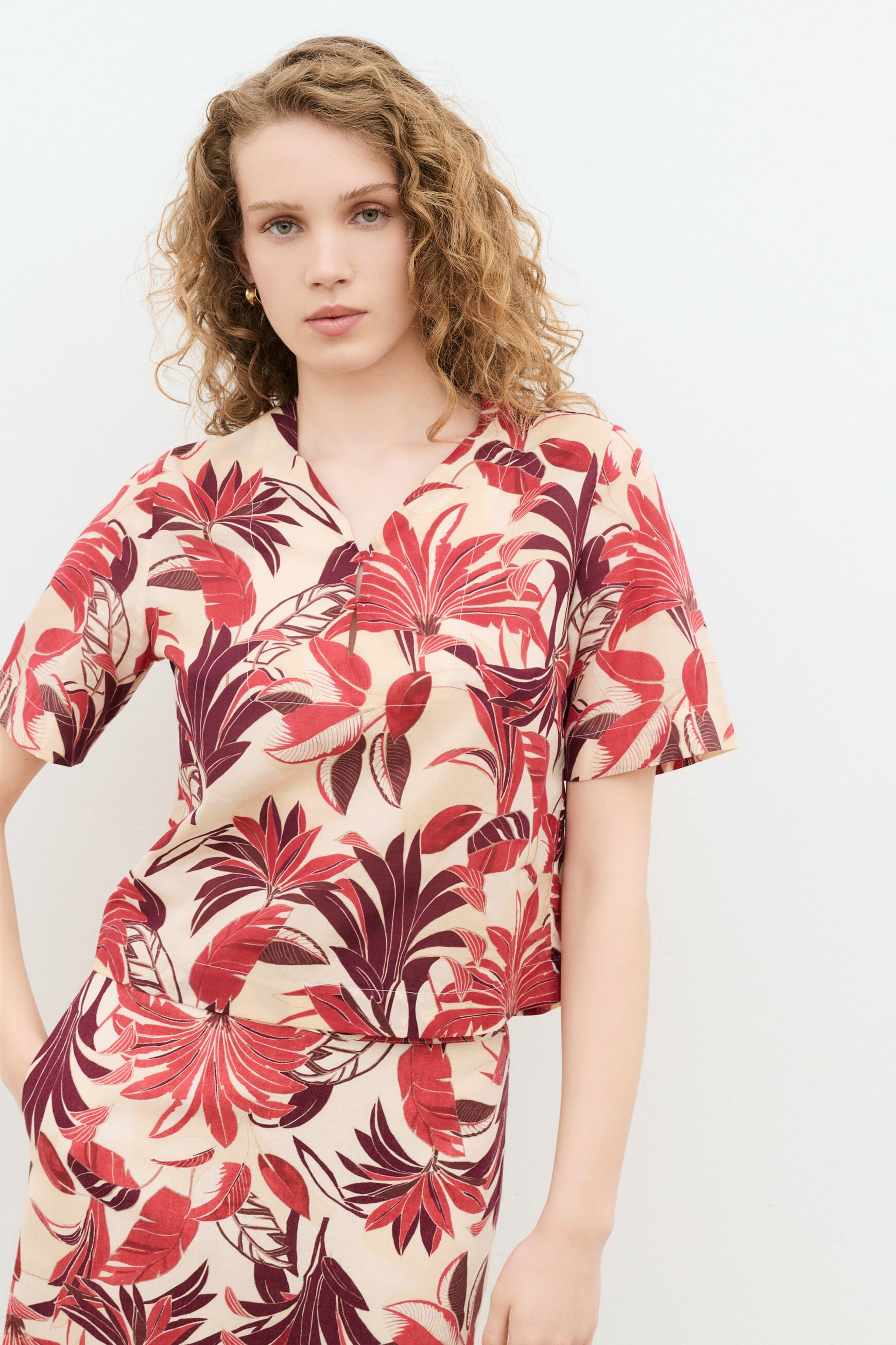 Chemise Cecilia ecru femme