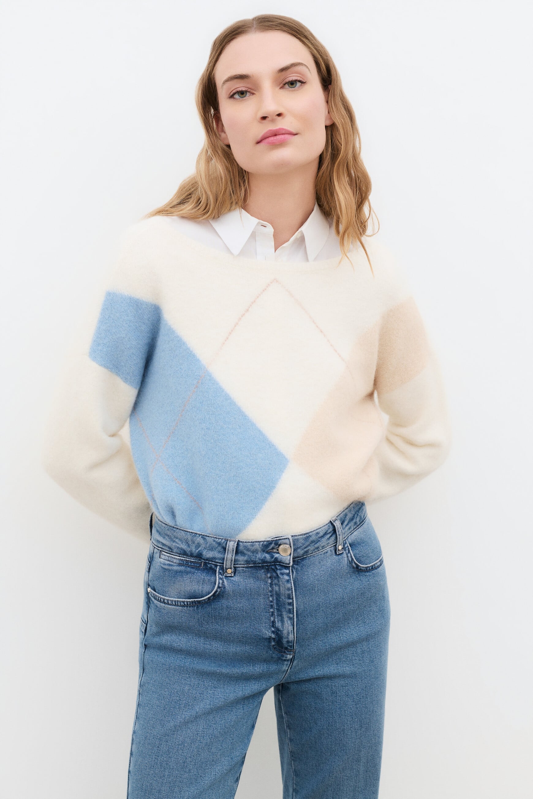 Mbennie sweater ecru woman