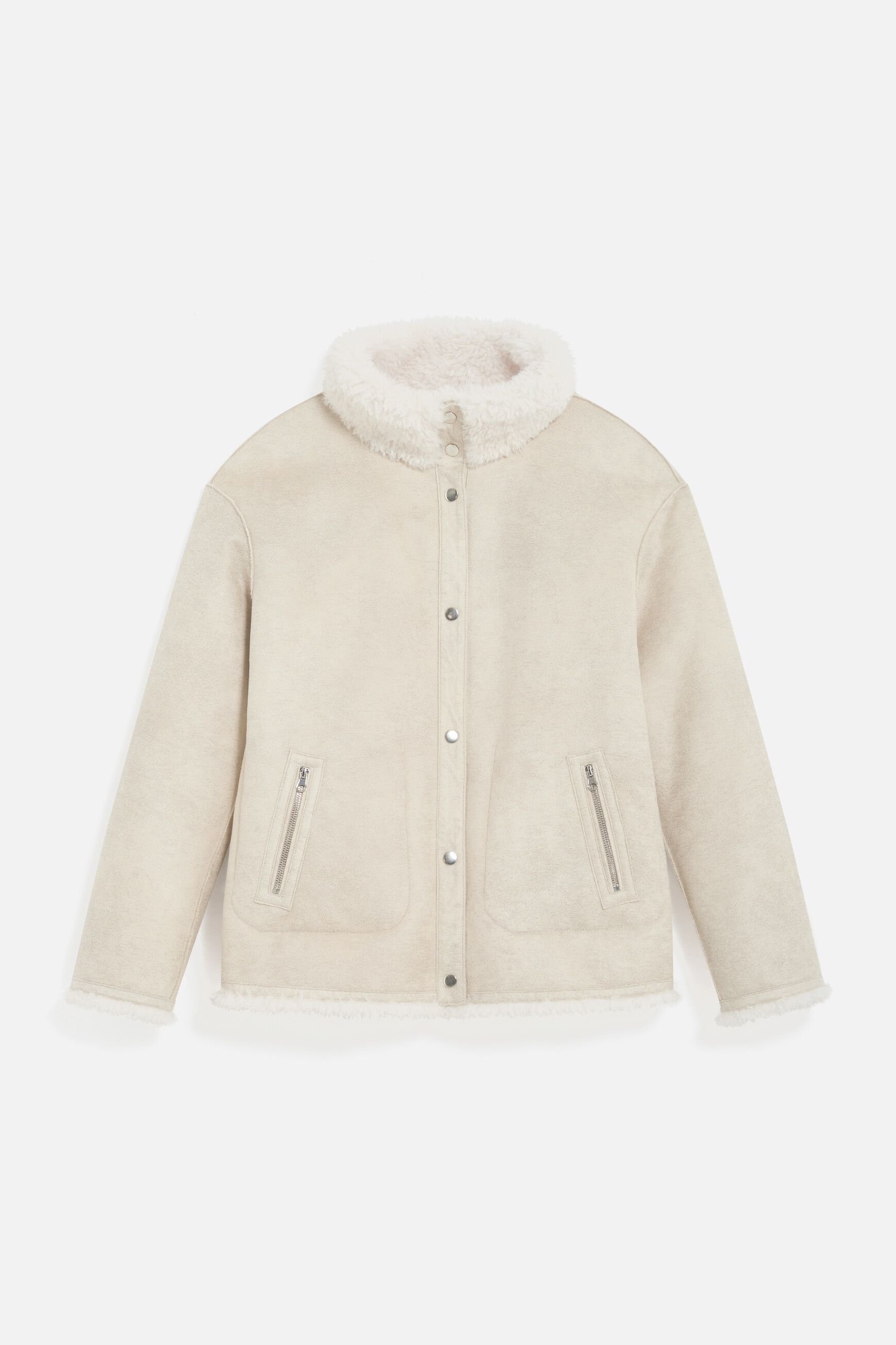 Manteau goupil ecru femme