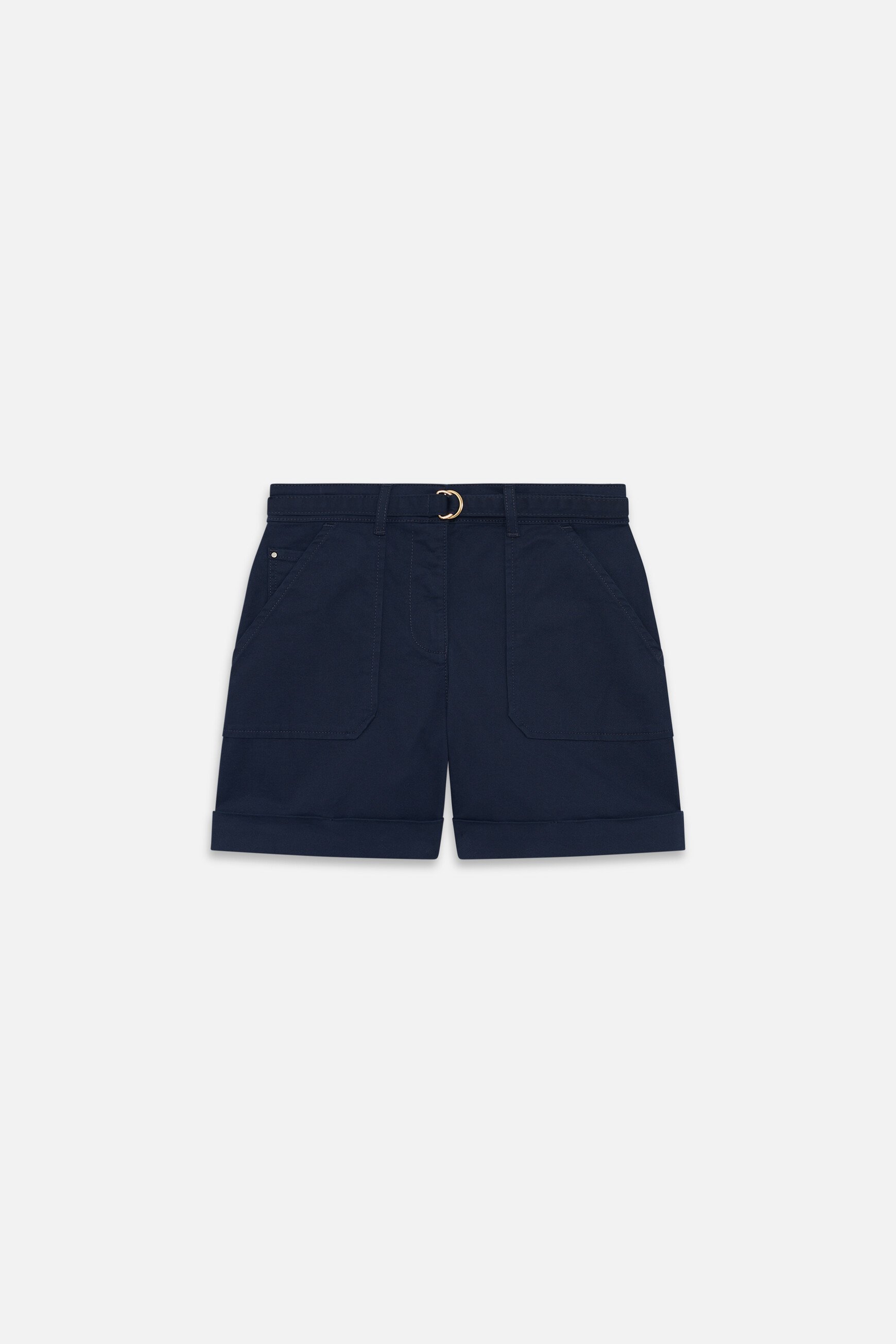 Short Sitano bleu marine femme