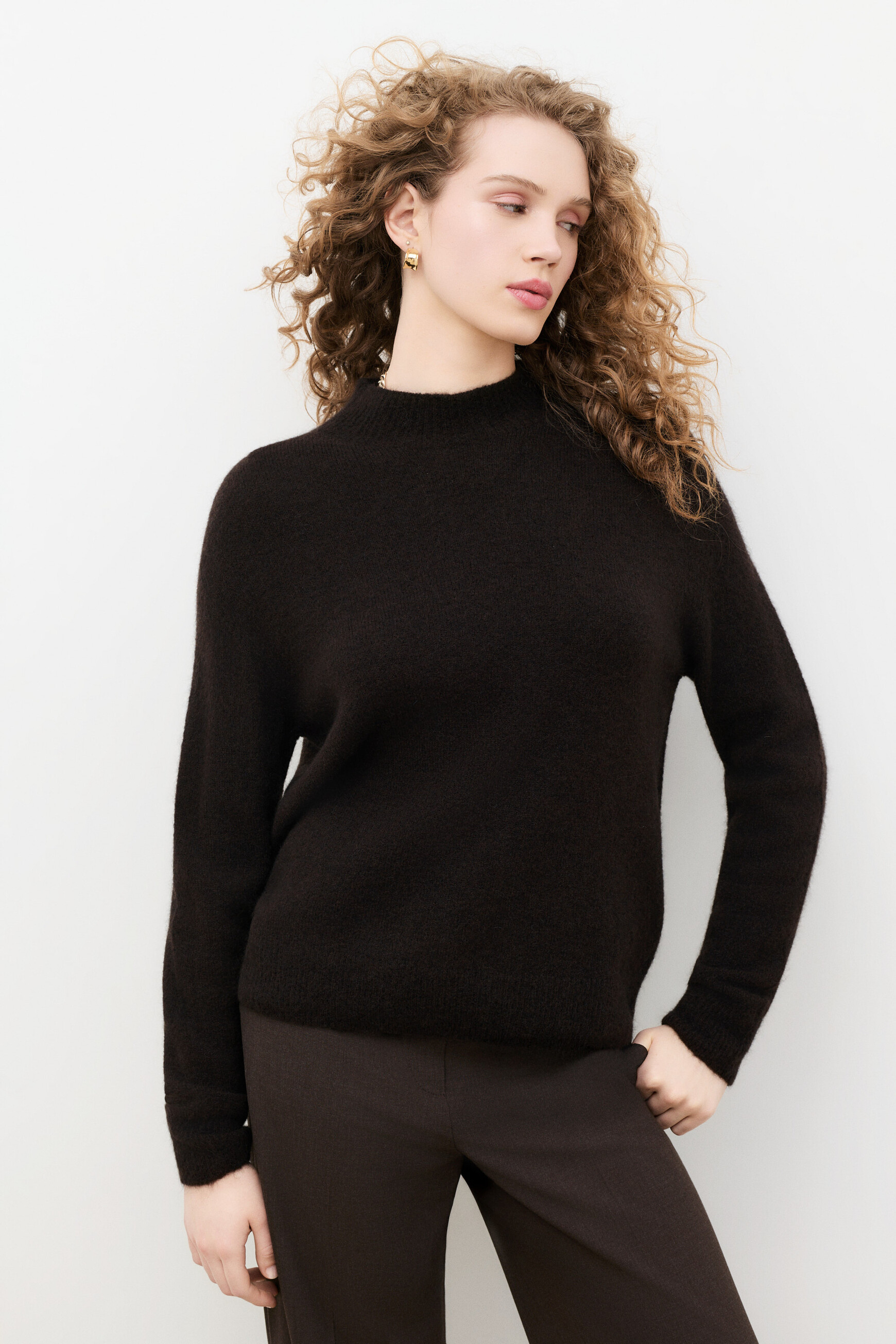 Marianno sweater dark brown woman