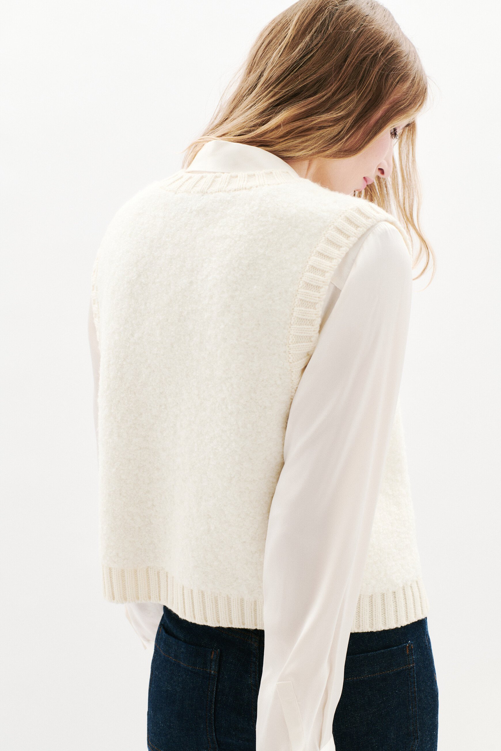 Mdino cardigan ecru woman