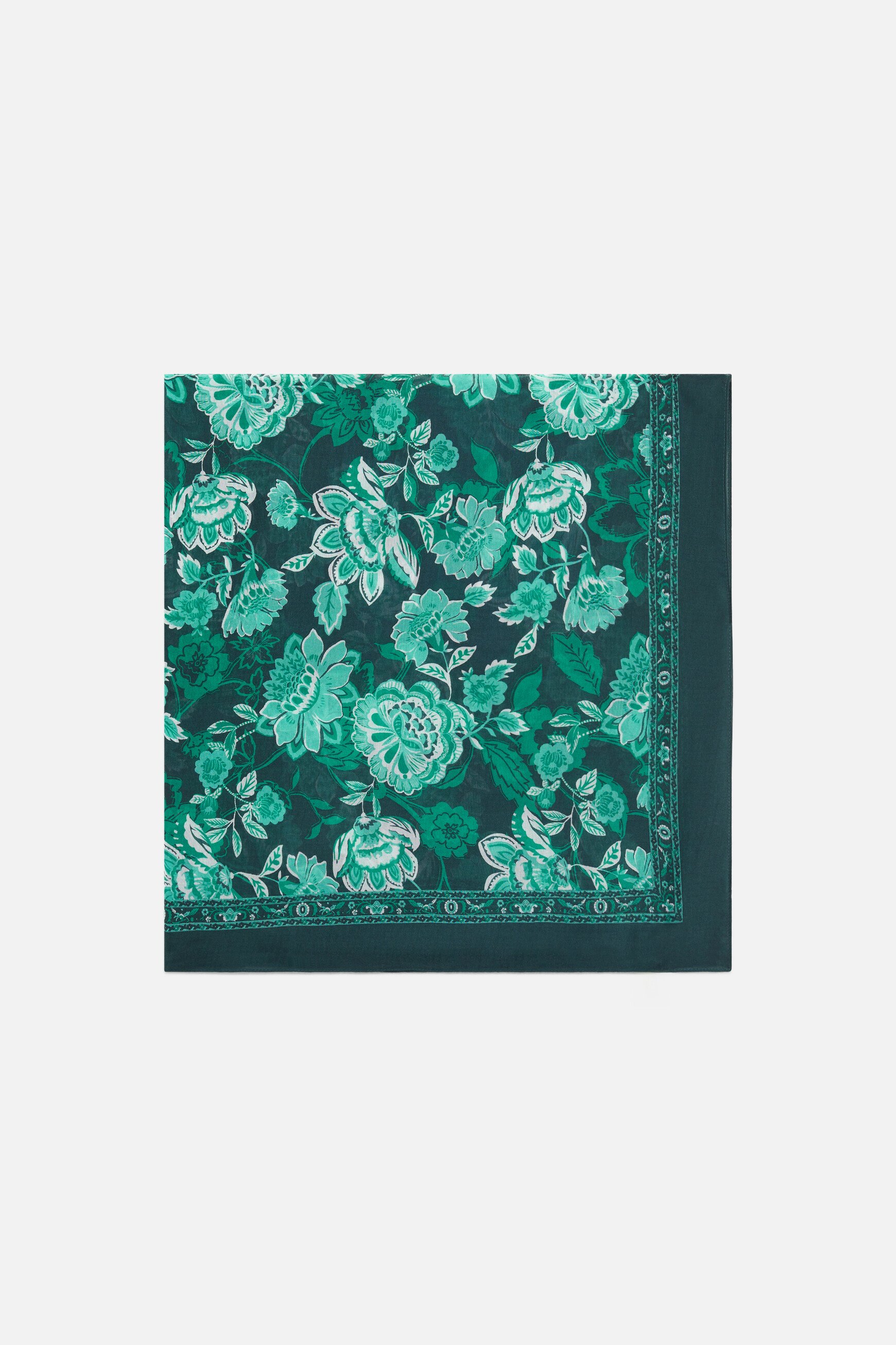 Lallio scarf dark green woman