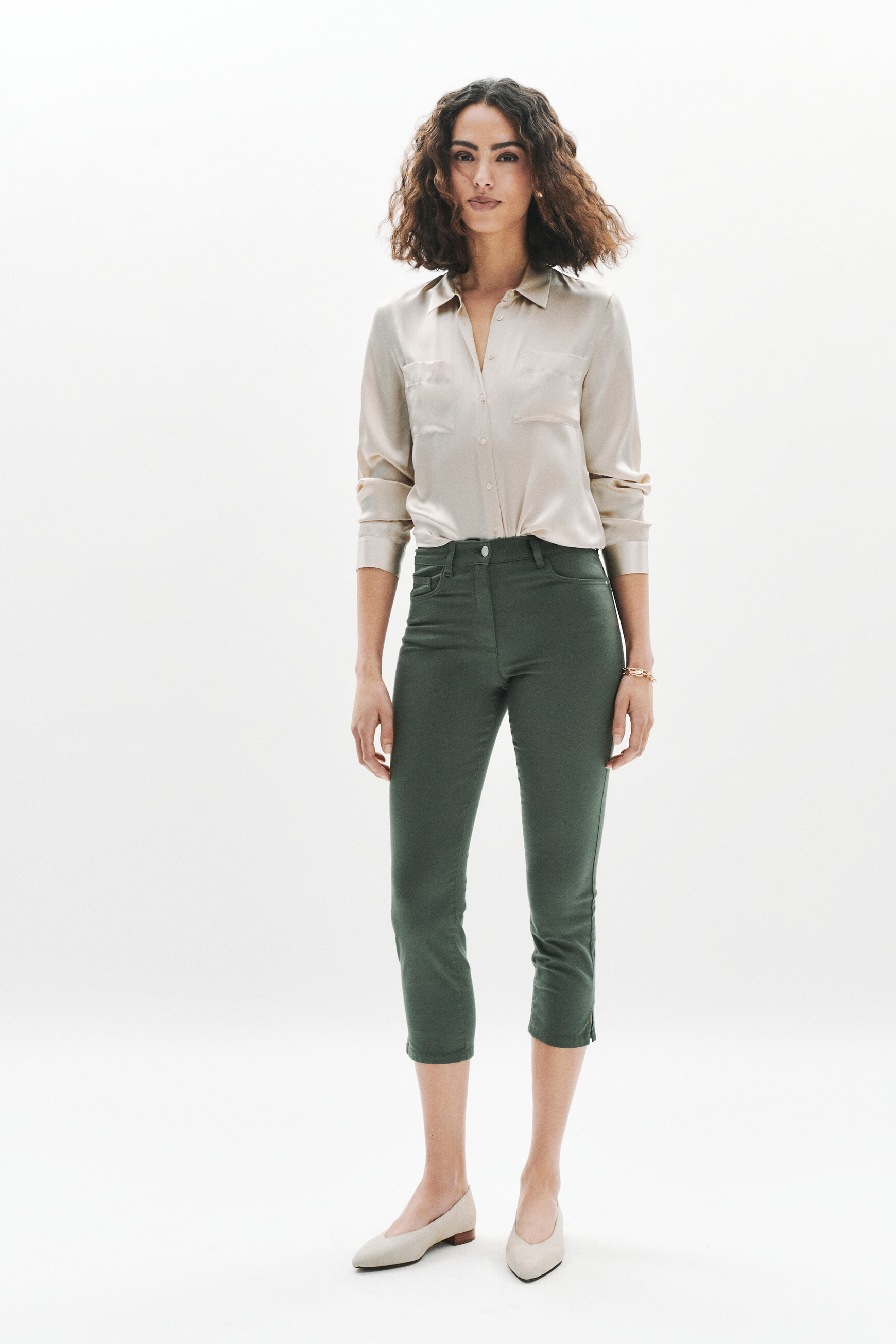 caprihose mason khakigrun damen Caprihose Mason khakigrün damen