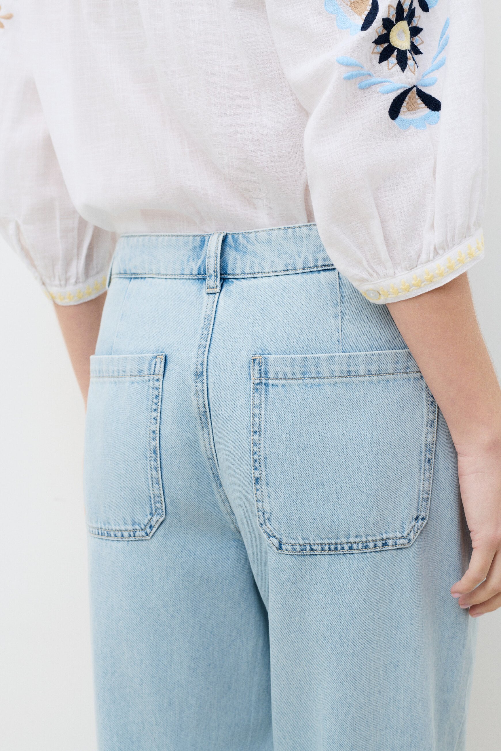 Pantalon Polairodenim denim baby bleu femme