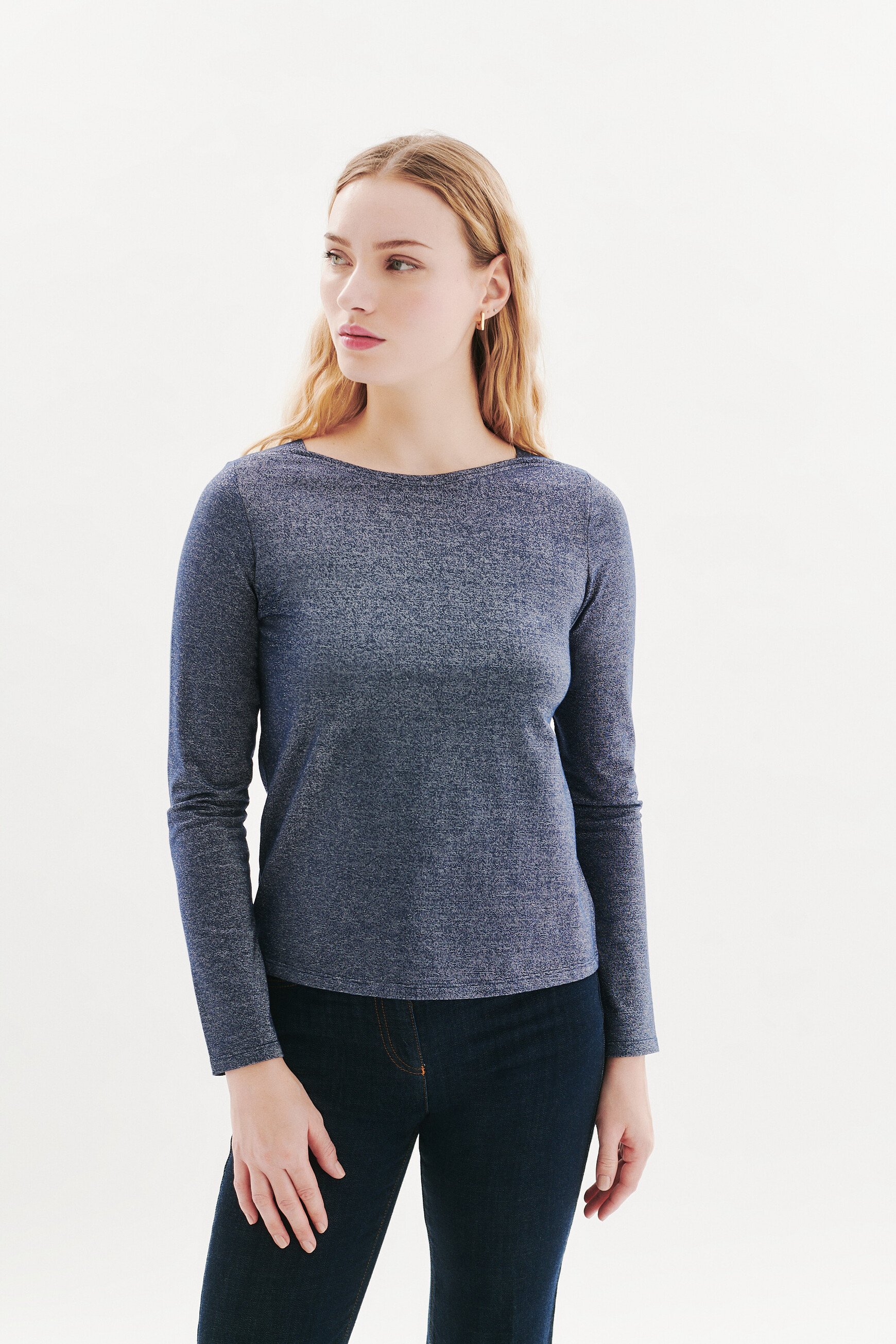 T-shirt Tjade bleu marine femme