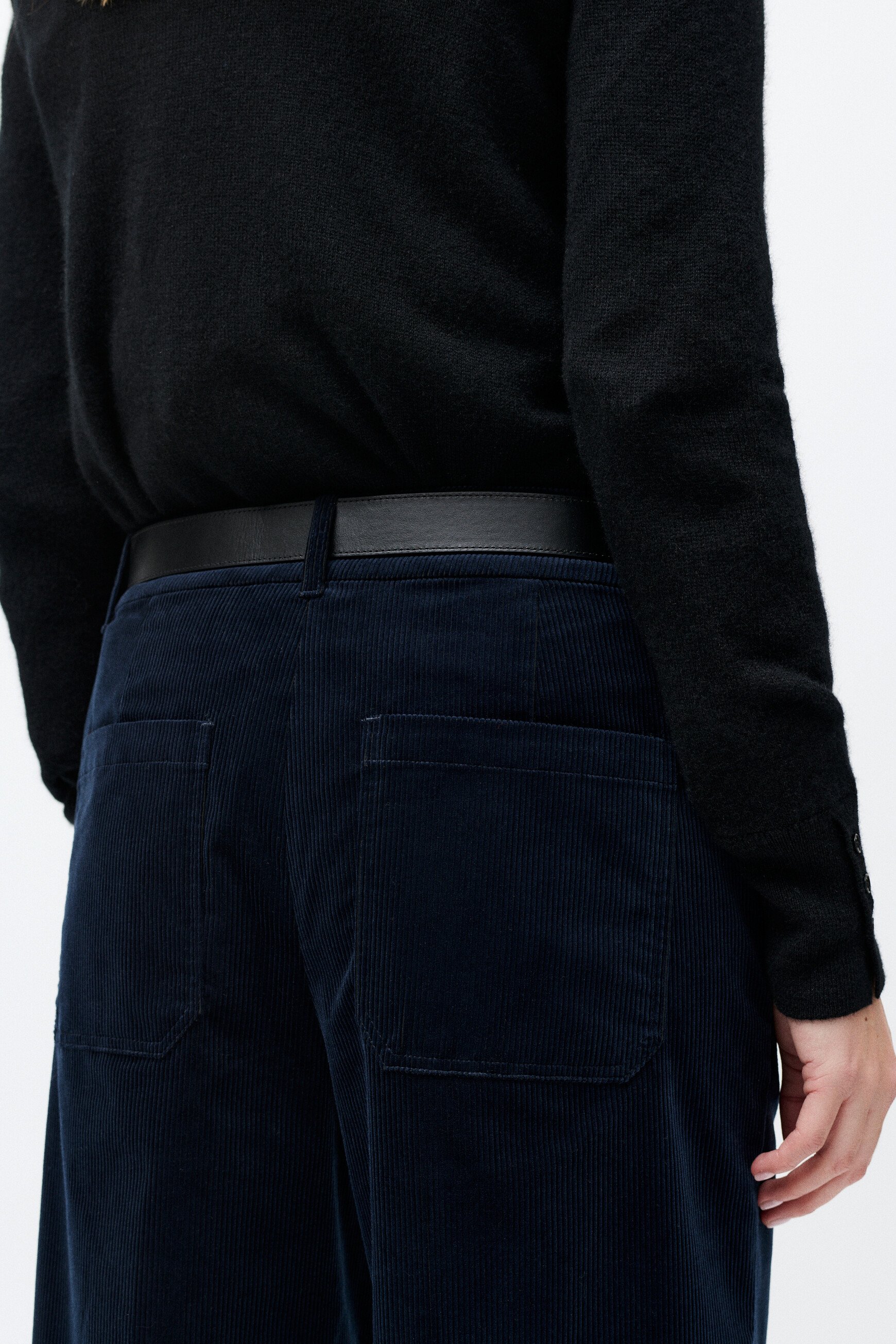 pantalon pesuviovelours bleu marine femme Pantalon Pesuviovelours bleu marine femme