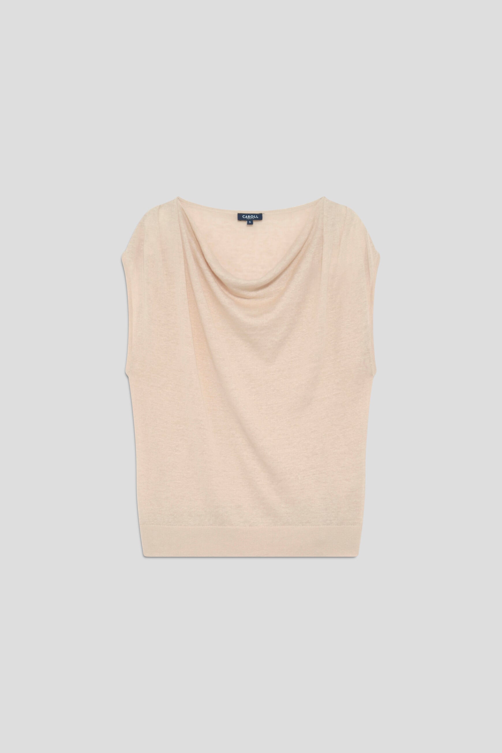 Sweater Mvera 100% linen sand woman