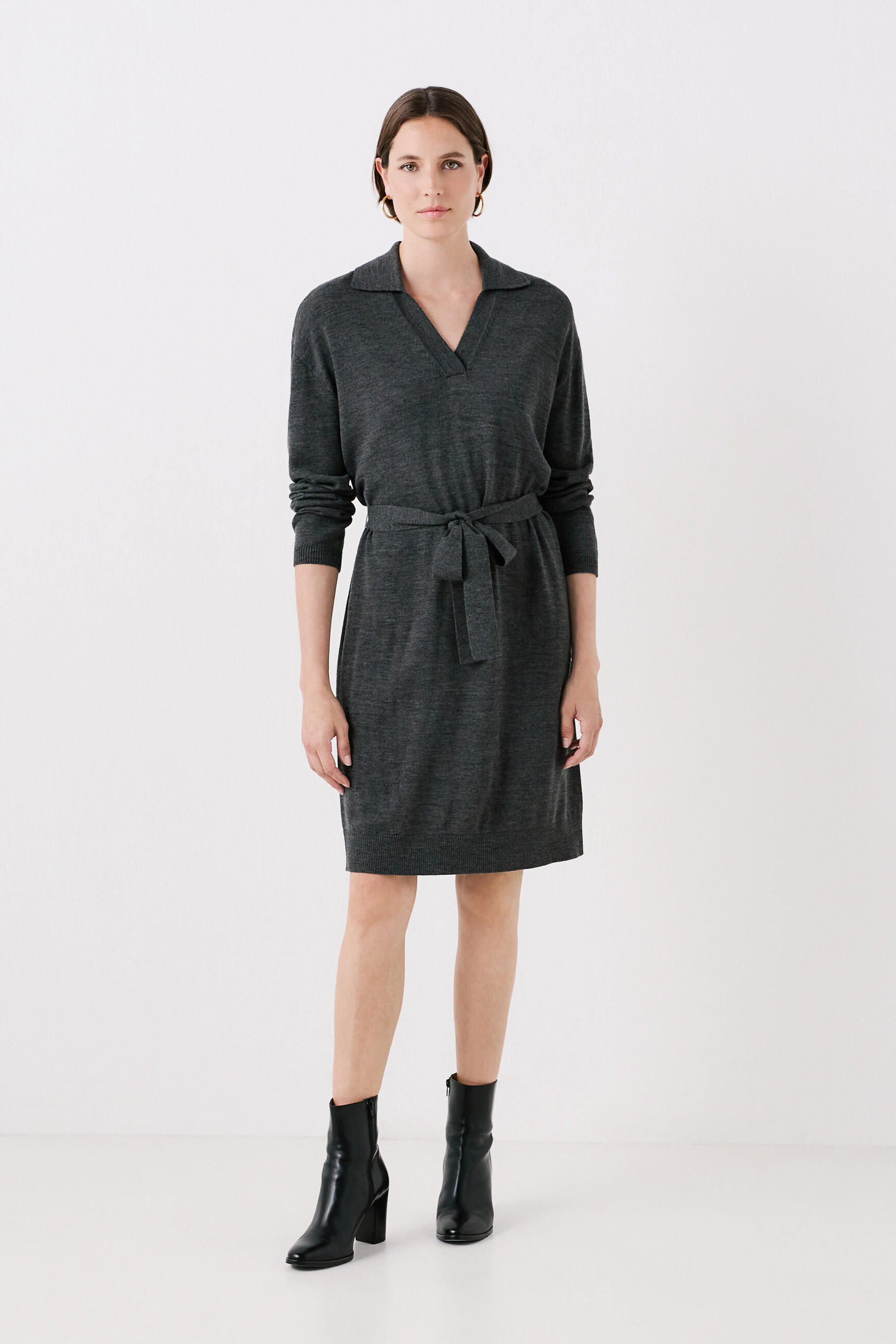 Robe rmilan gris fonce femme