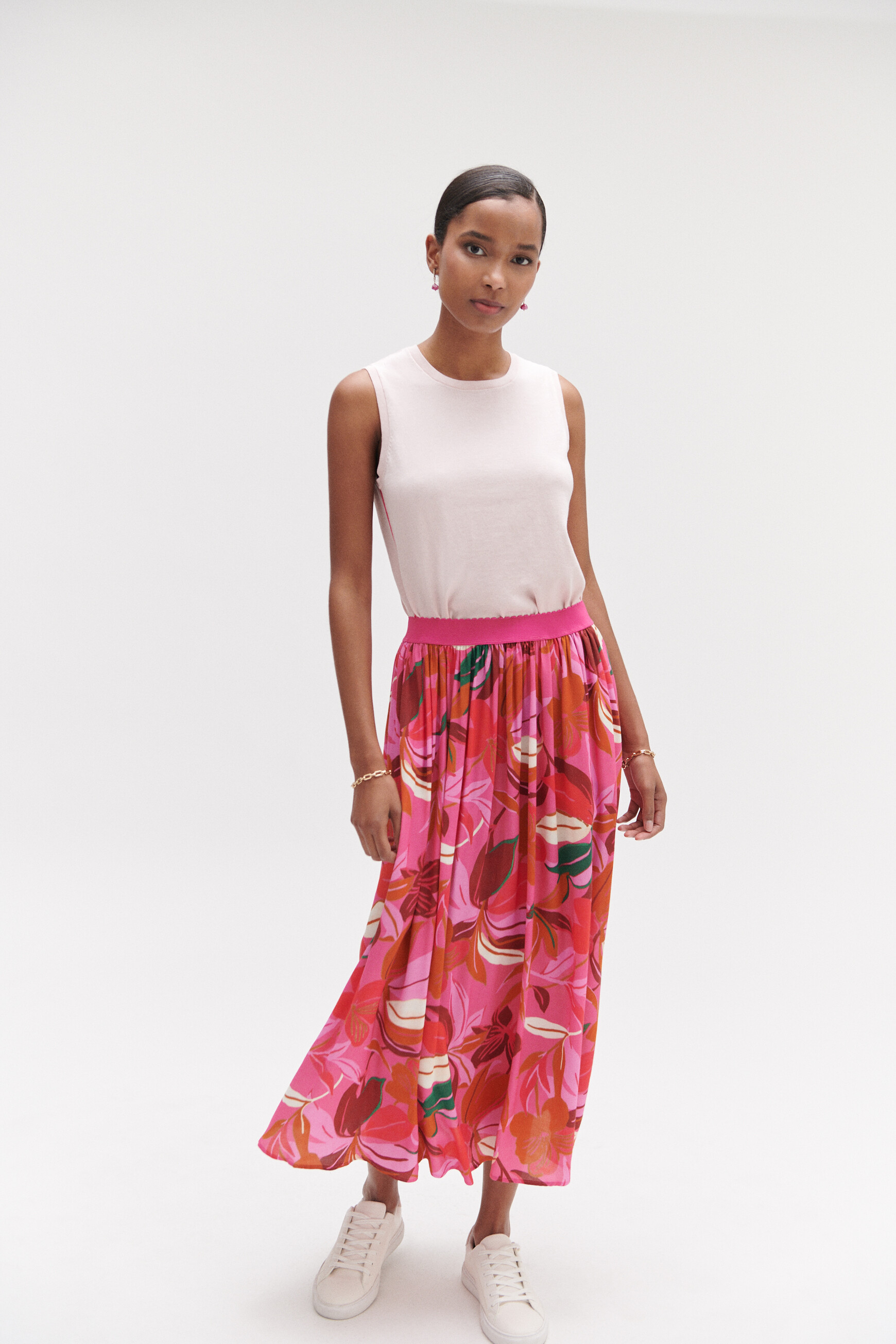 jupe cora pop rose fushia femme