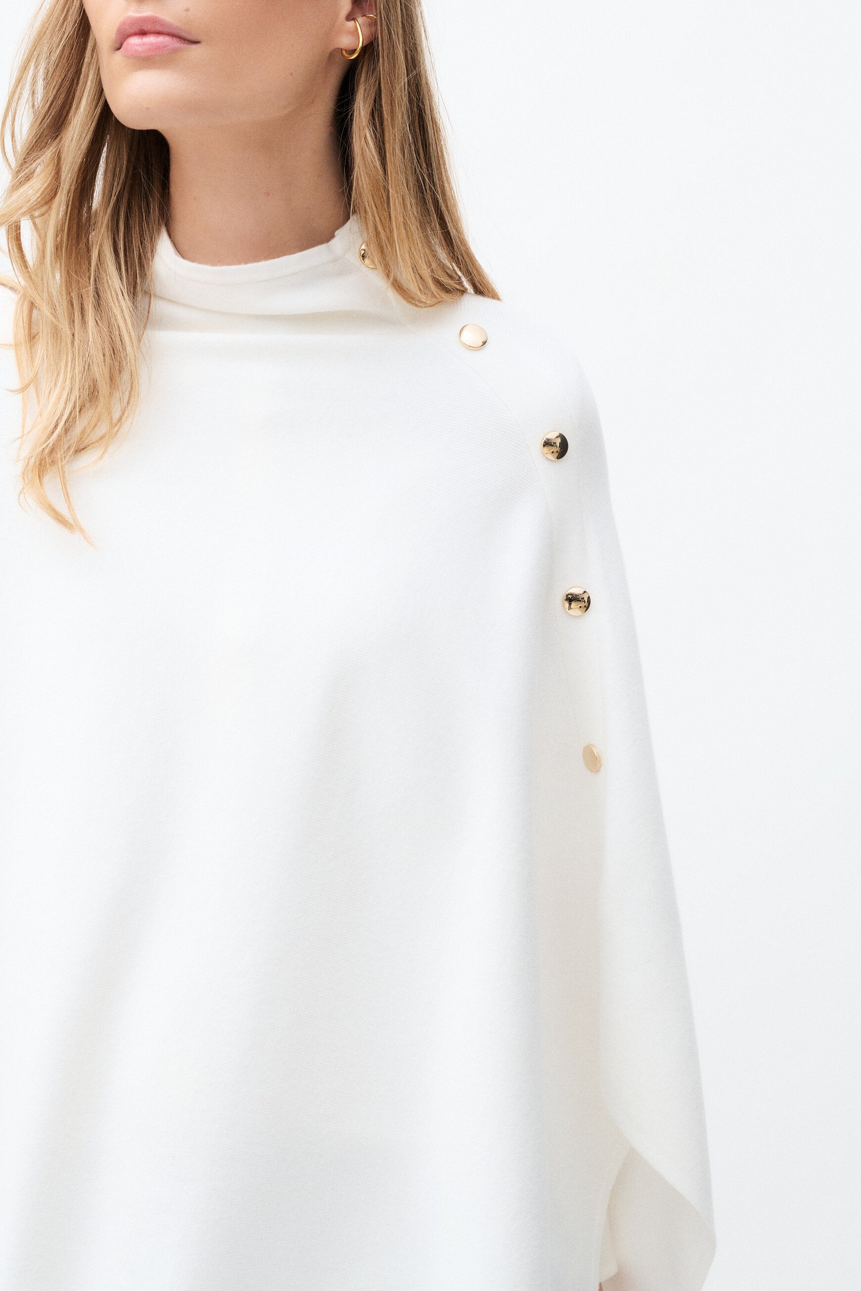 helvira poncho ivory woman