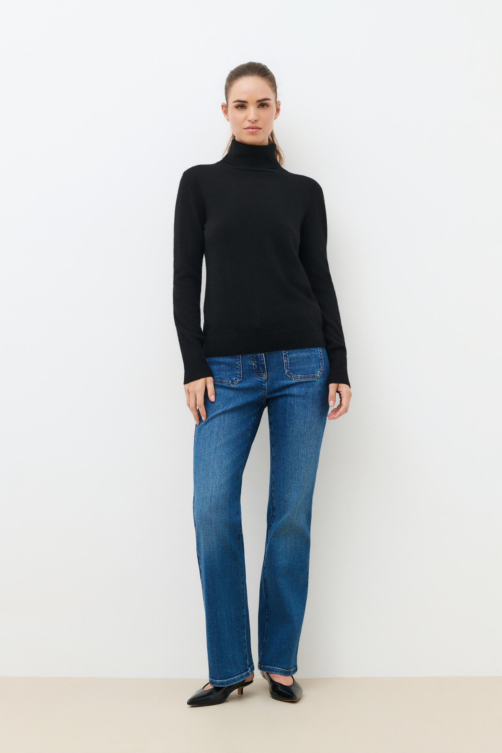 Dylan b 100% cashmere sweater black woman