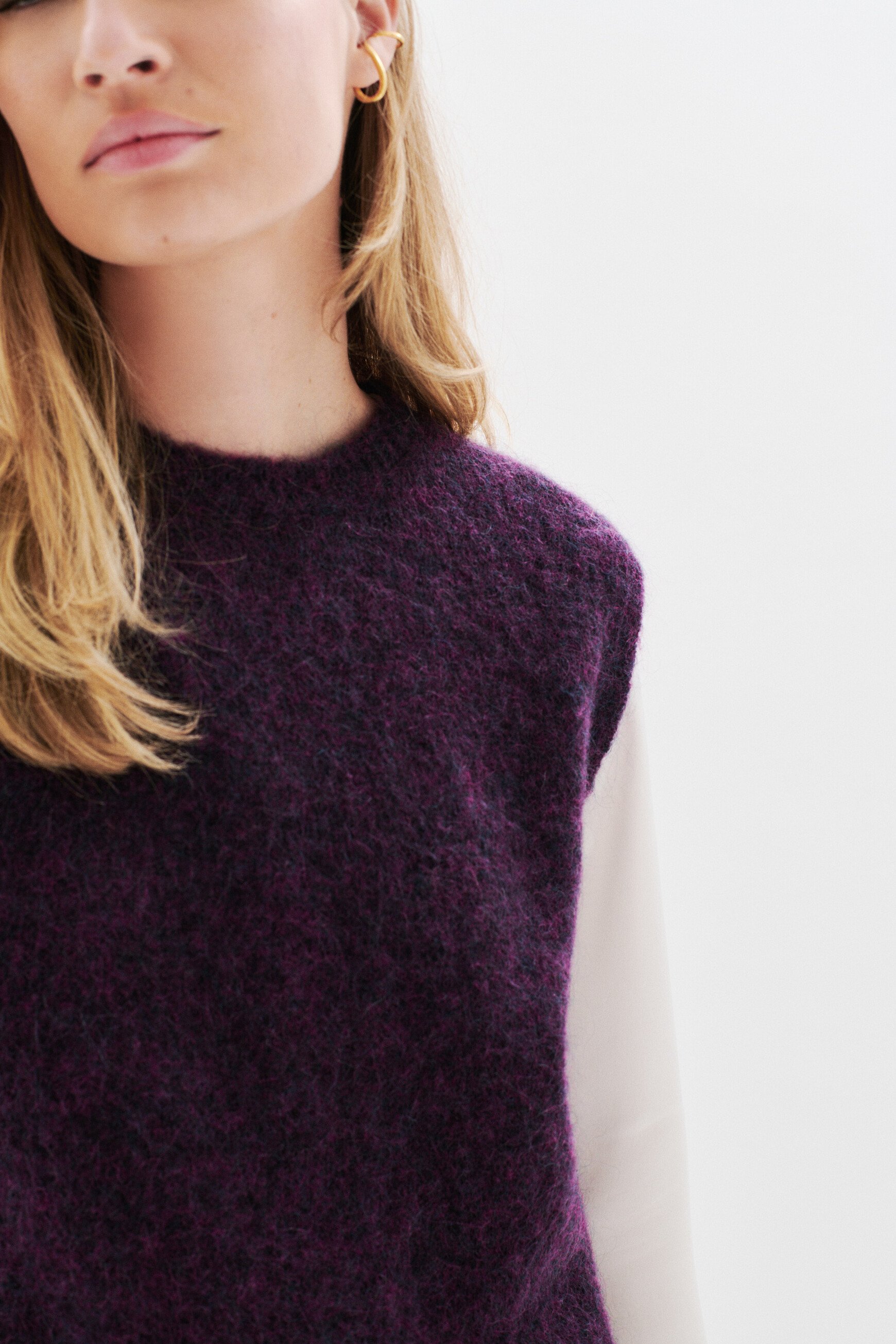 Jersey Mluigi ciruela mujer