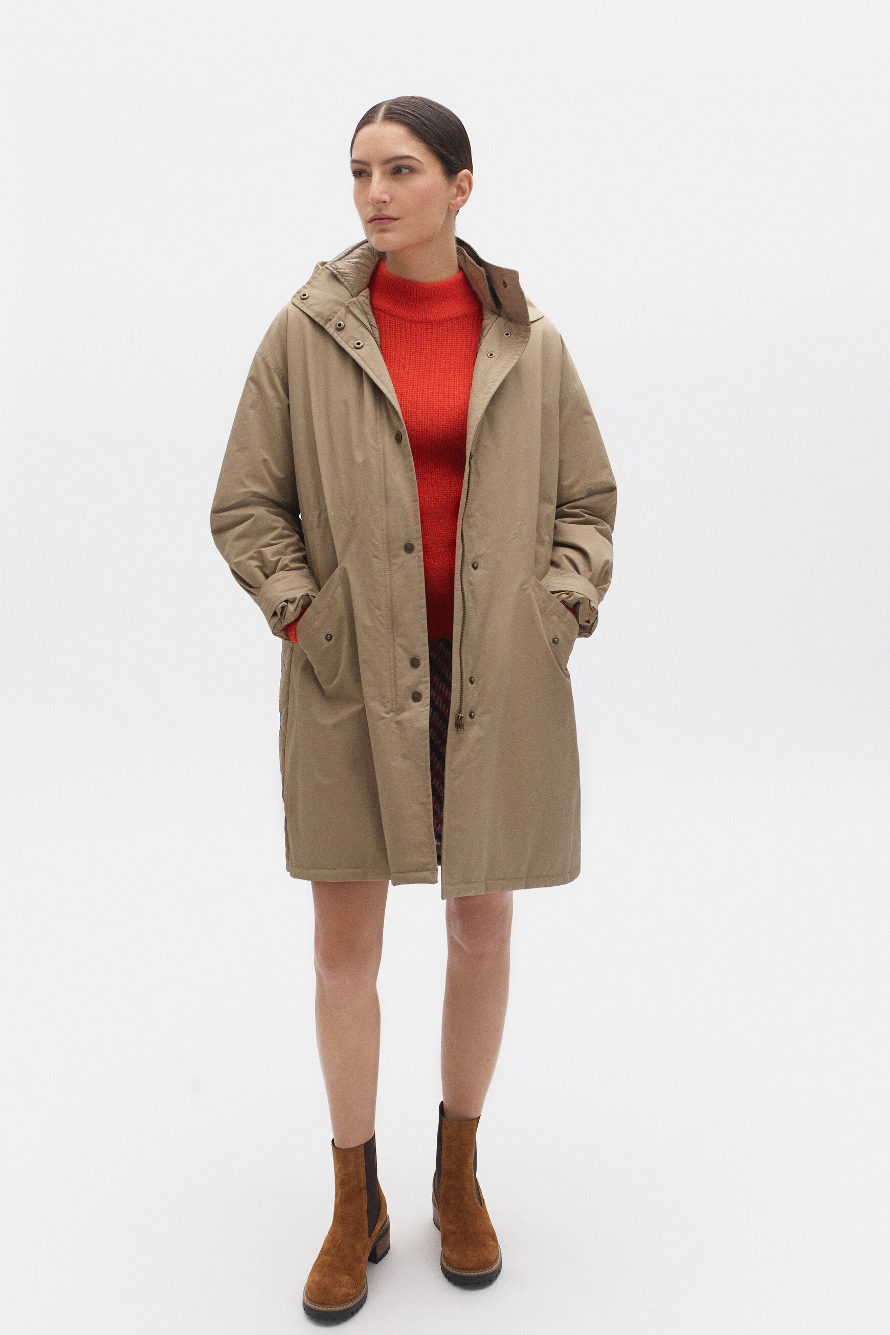 parka milo creme femme parka milo creme femme