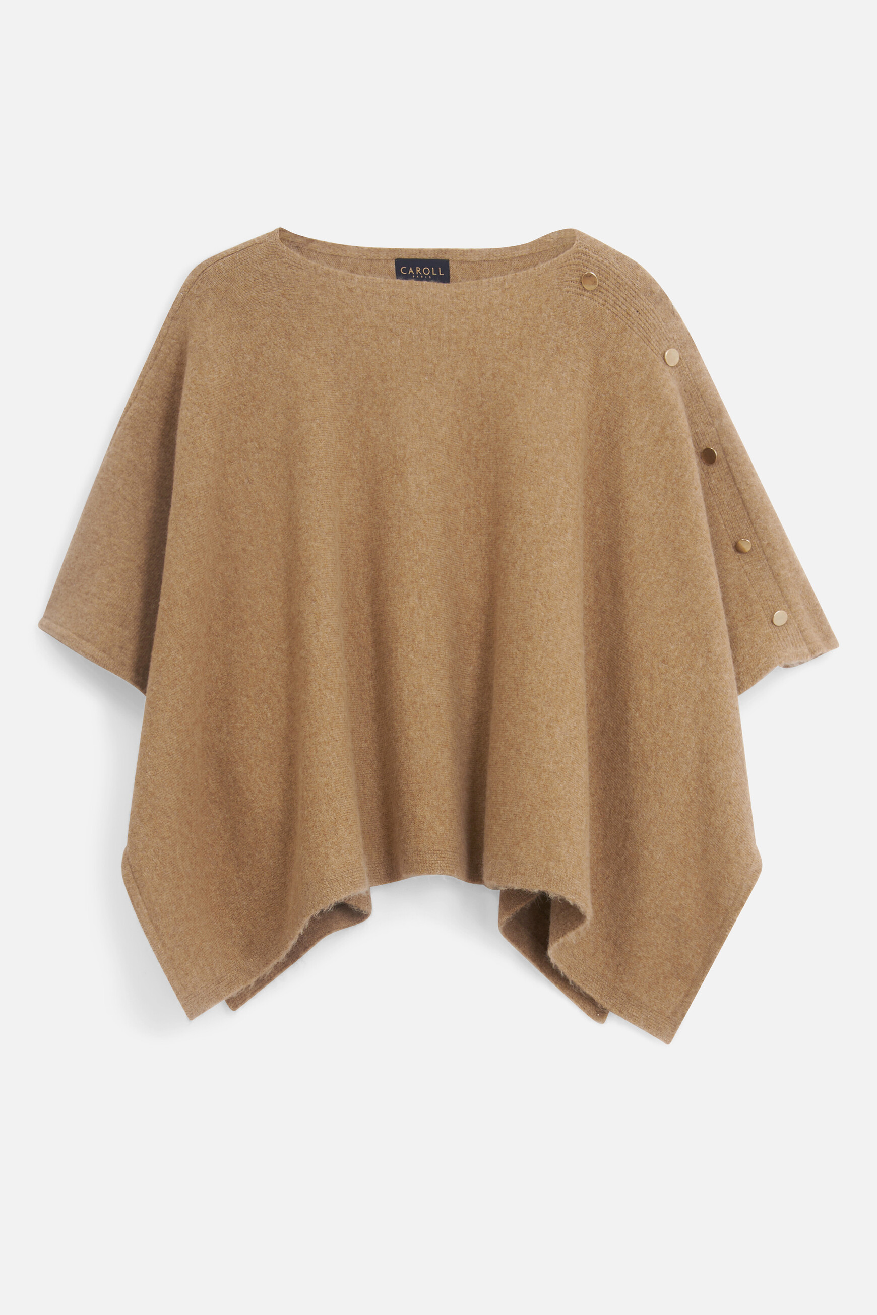 poncho lisa b camel femme poncho lisa b camel femme