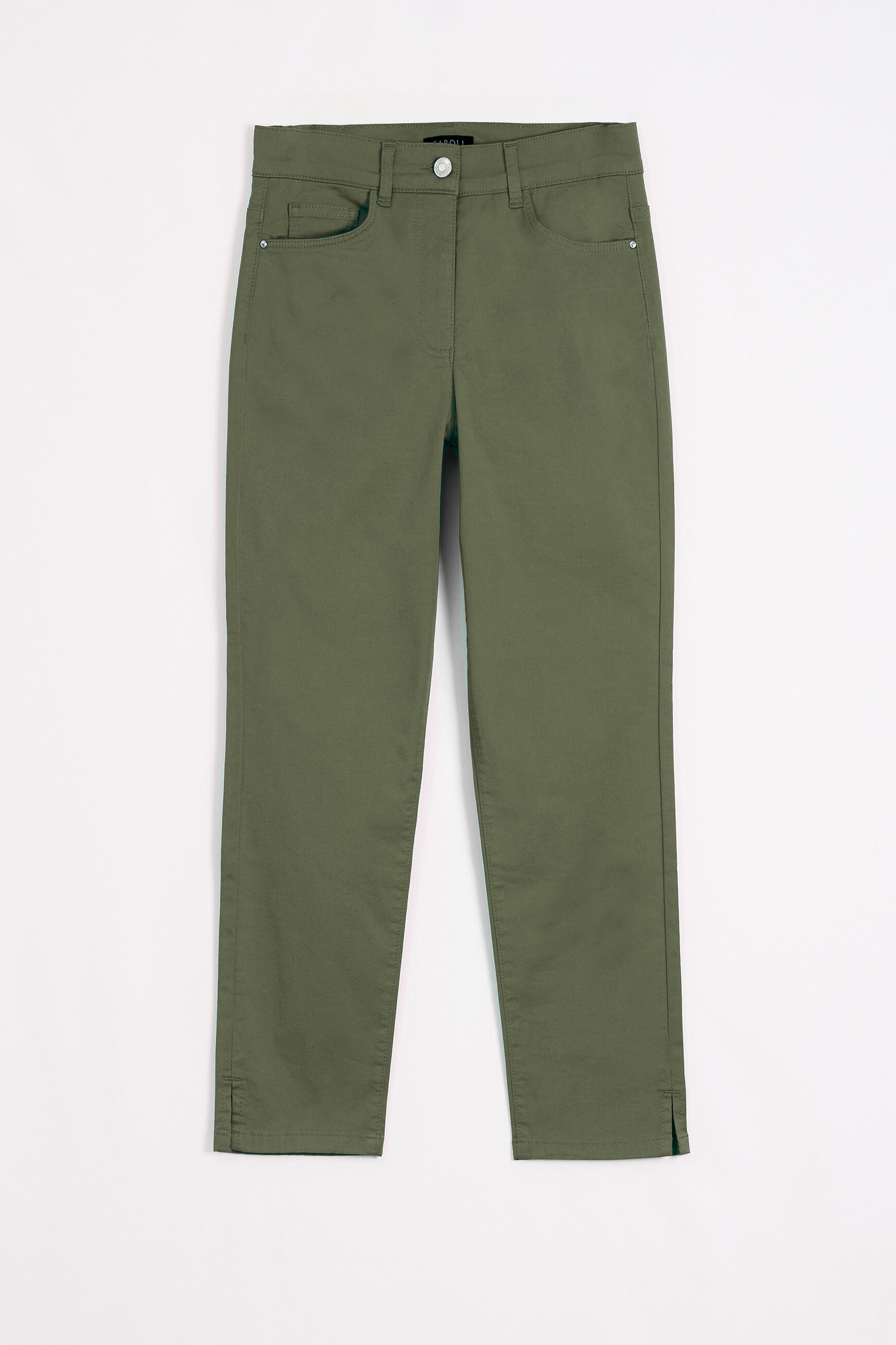 Pantalón pirata mason verde caqui mujer