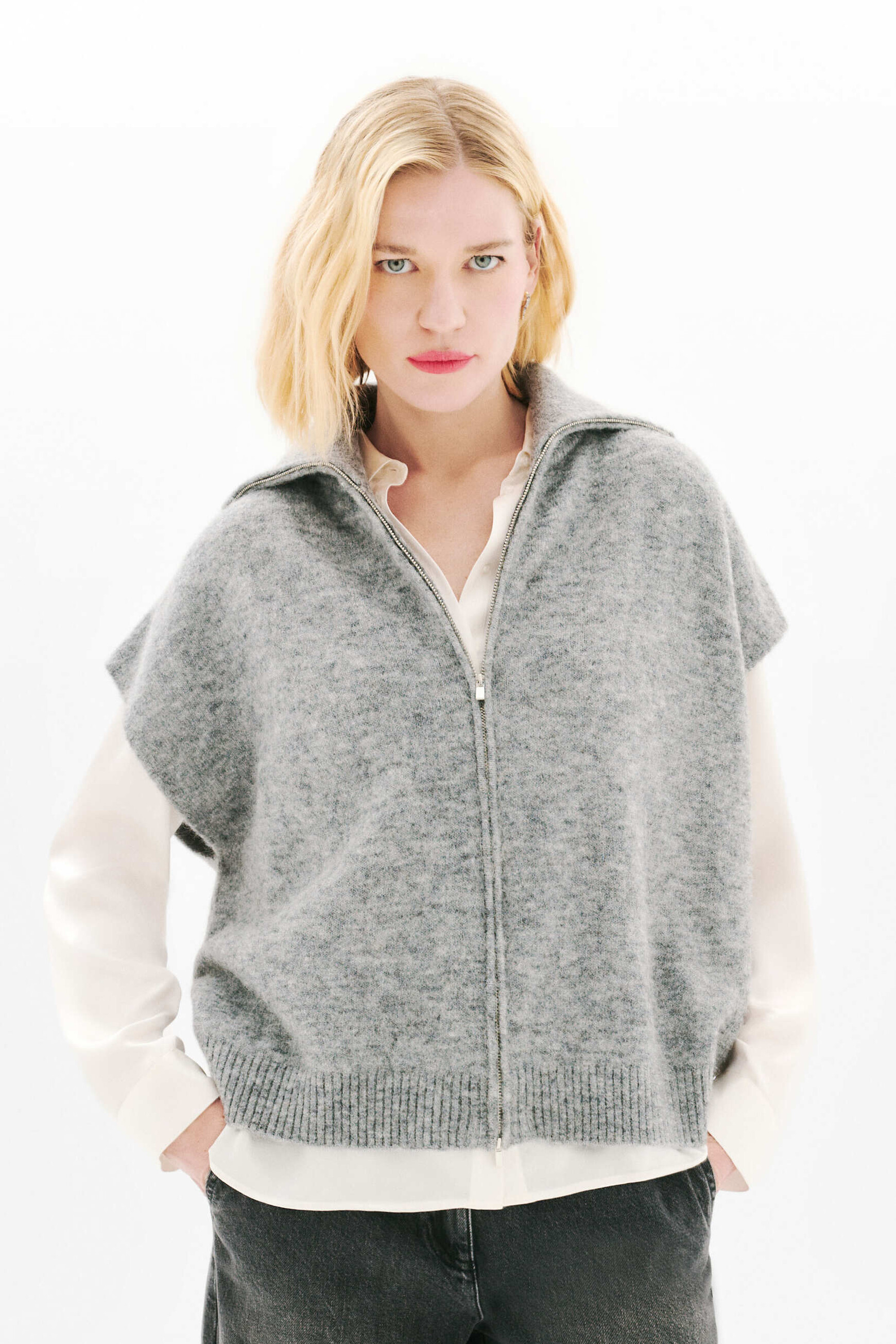 mitch sweater light grey woman