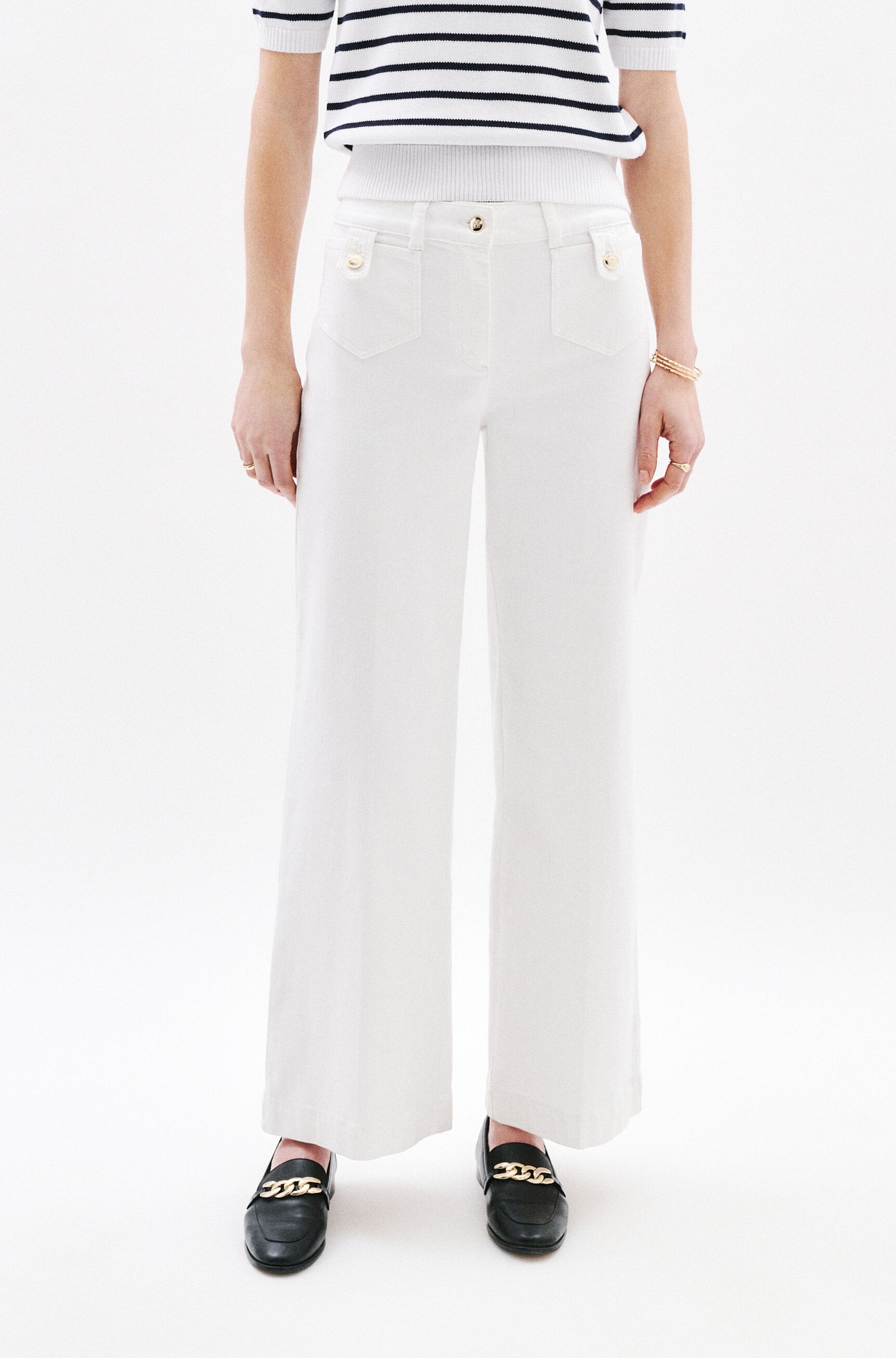 pantalon pietro blanc femme Pantalon Pietro blanc femme