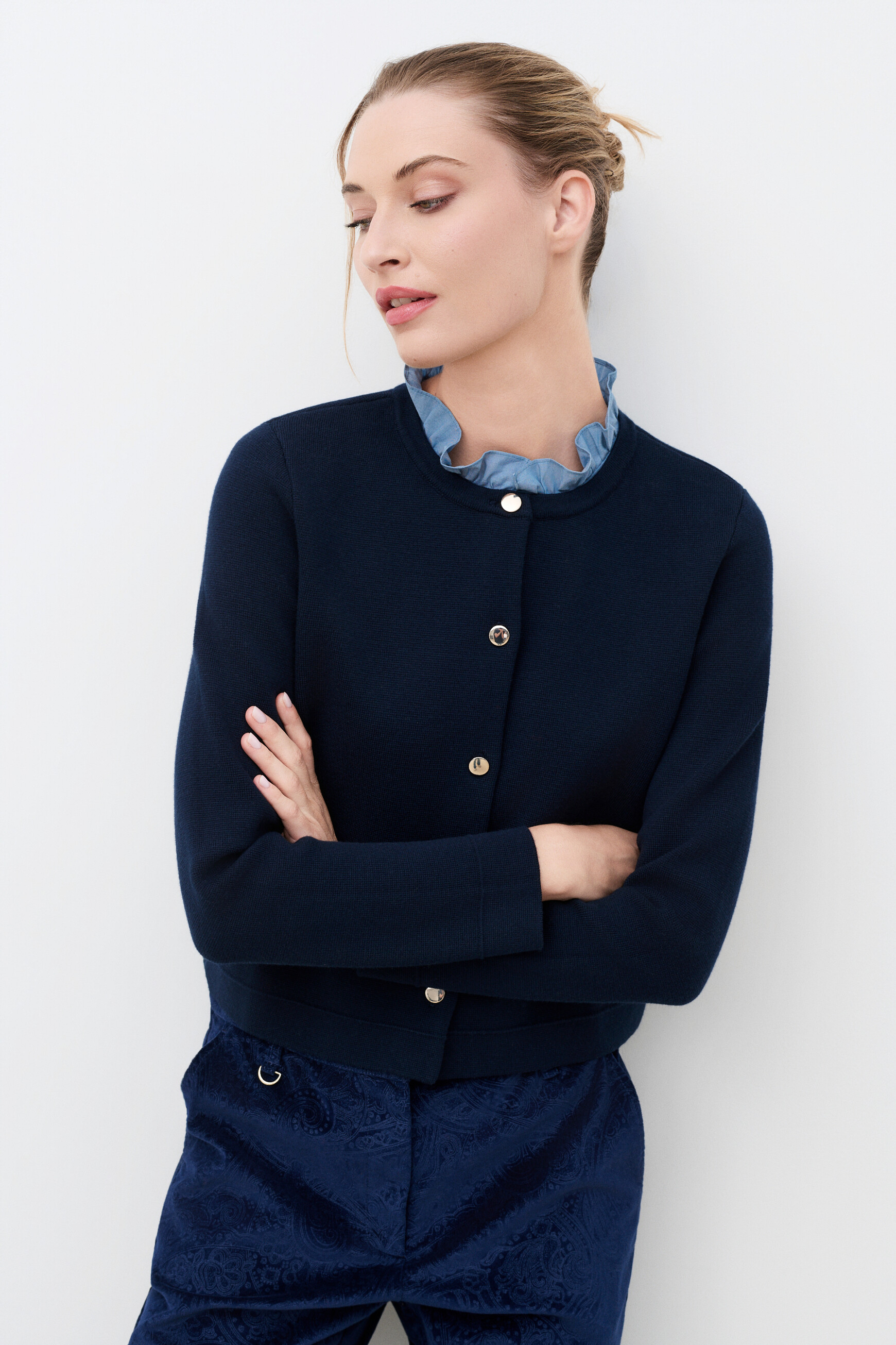 Mdelwyn sweater navy blue woman