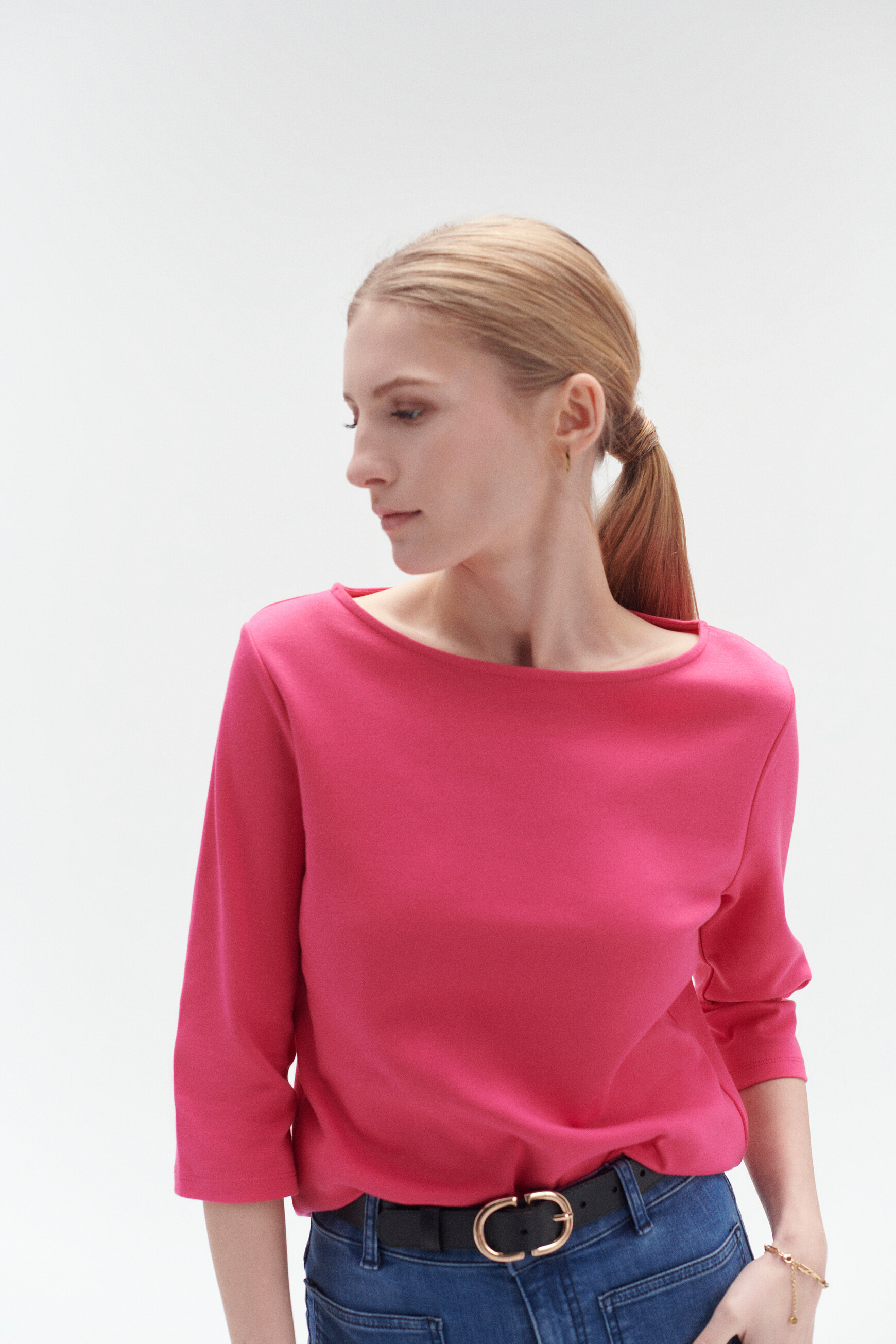 t shirt olympe rose fushia femme t-shirt olympe rose fushia femme