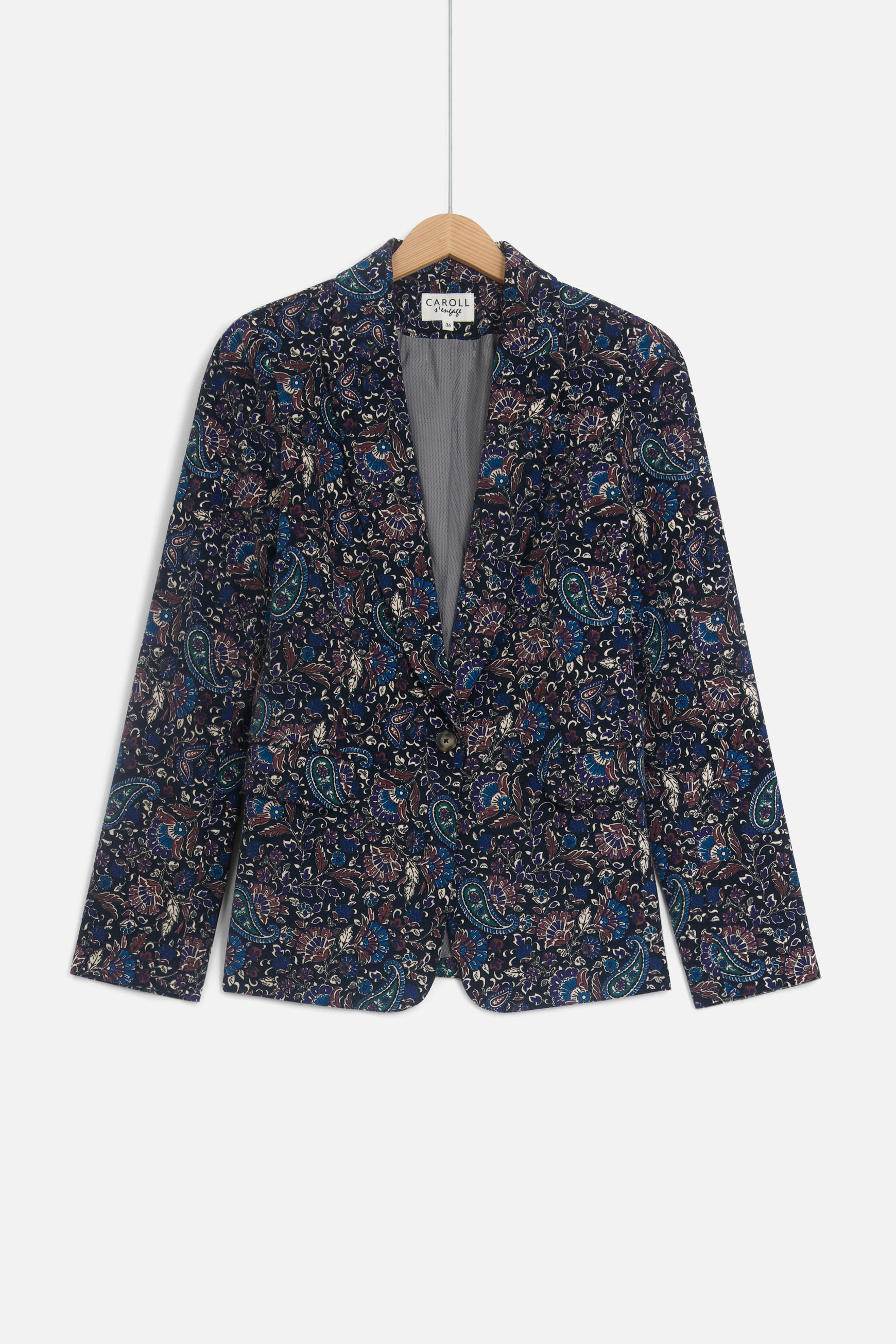 blazer aurora print bleu marine femme blazer aurora print bleu marine femme