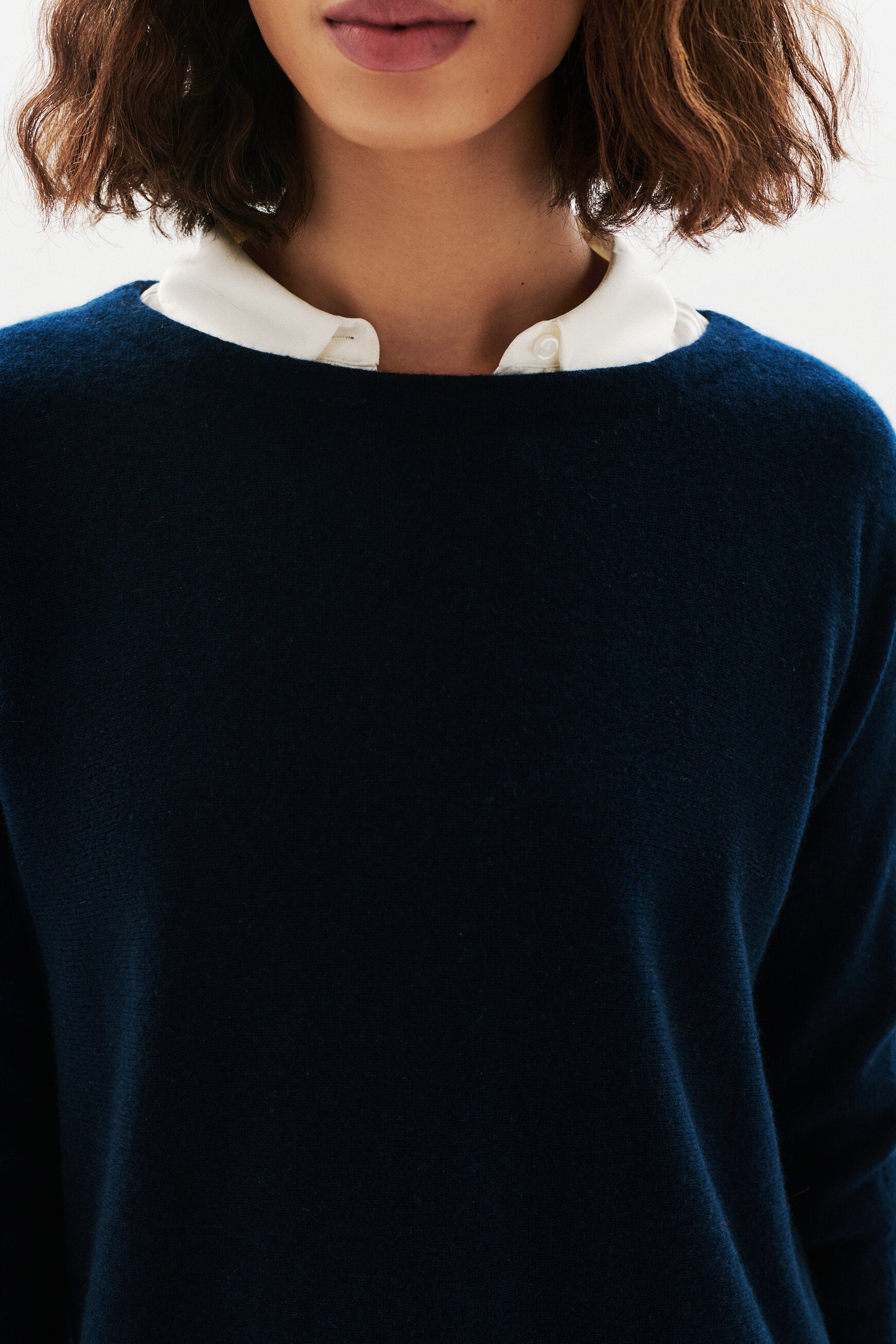 mamelia 100 cashmere sweater navy blue woman mamelia 100% cashmere sweater navy blue woman