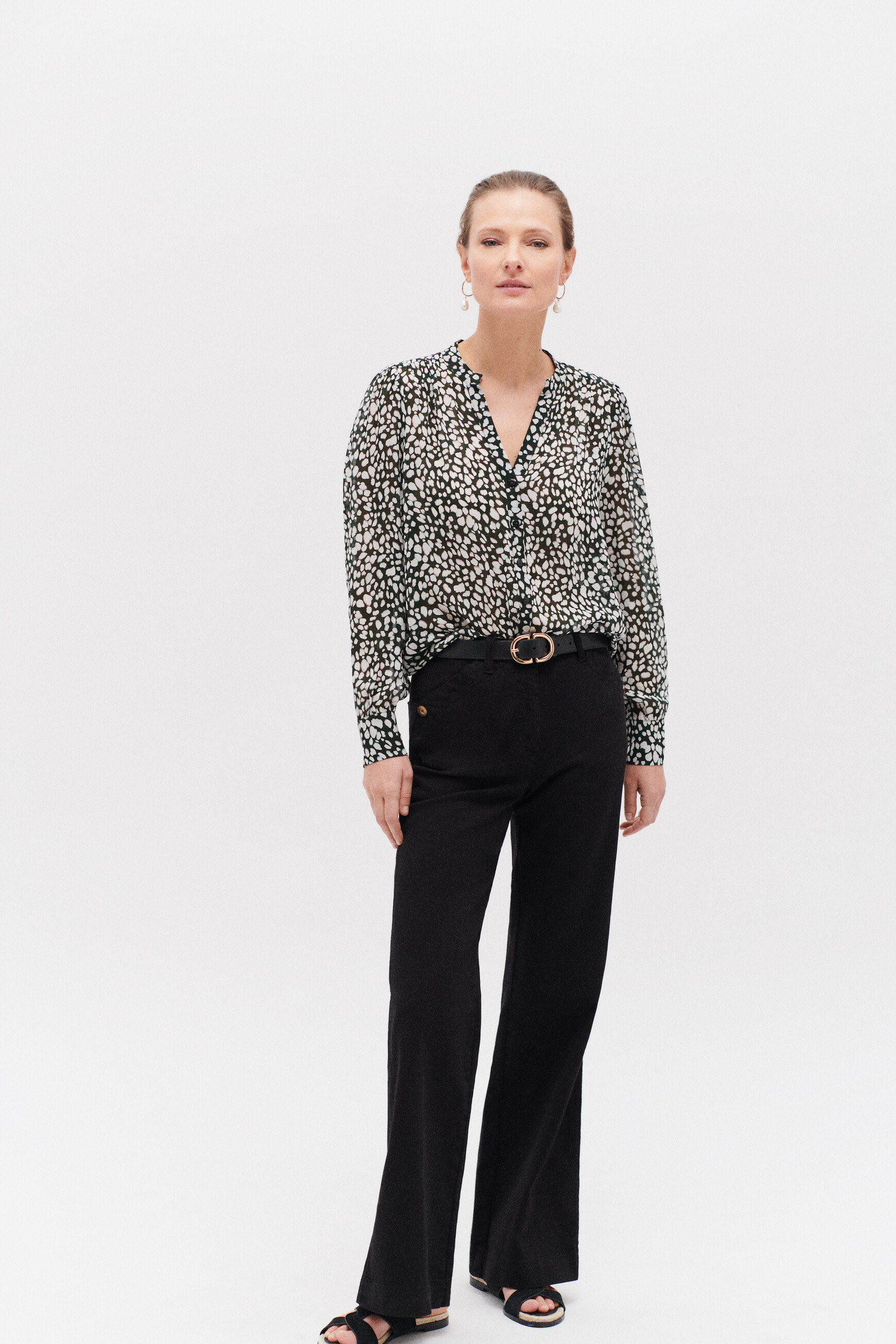 Bluse Lya khakigrün damen